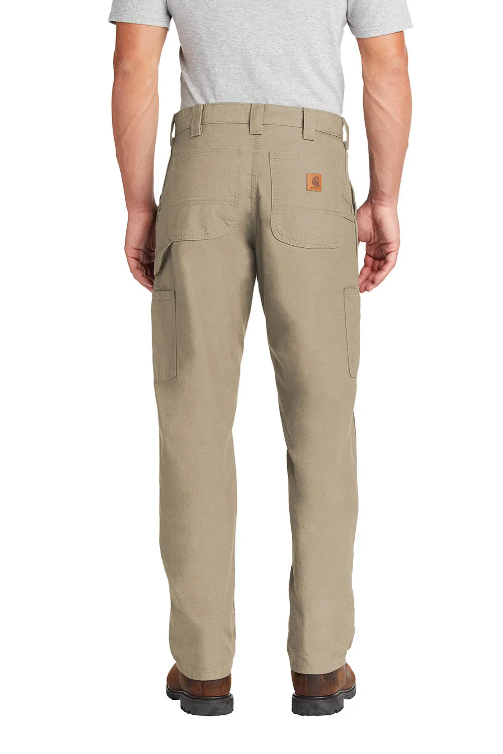 Carhartt Mens Canvas Work Dungarees w/ Pockets - Tan Brown