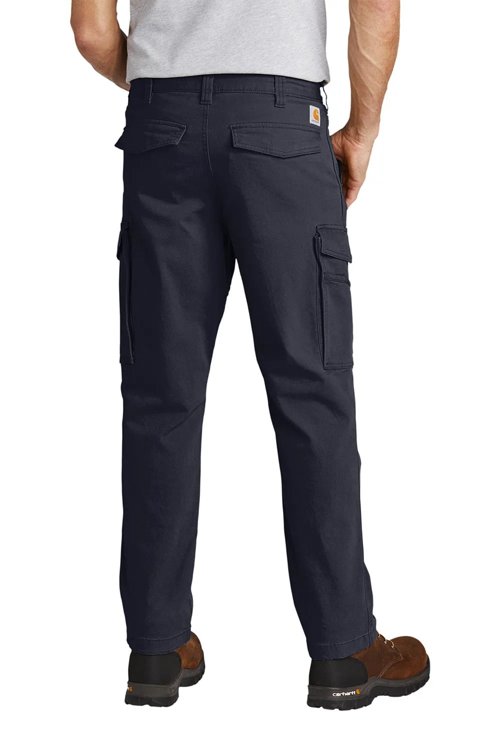 Carhartt Mens Rugged Flex Rigby Cargo Pants w/ Pockets - Navy Blue