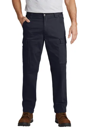 Carhartt Mens Rugged Flex Rigby Cargo Pants w/ Pockets - Navy Blue