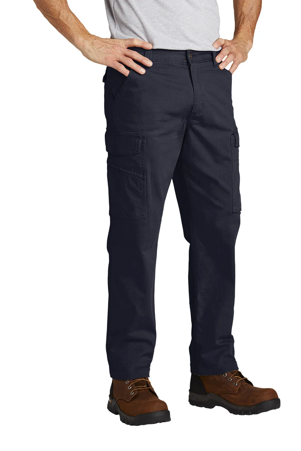 Carhartt Mens Rugged Flex Rigby Cargo Pants w/ Pockets - Navy Blue