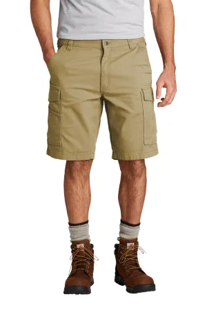 Carhartt Mens Rugged Flex Rigby Cargo Shorts w/ Pockets - Dark Khaki Brown