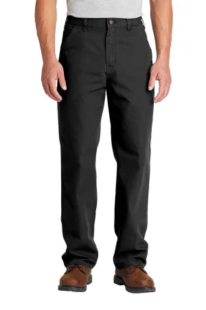 Carhartt Mens Washed Duck Work Dungarees w/ Pockets - Black