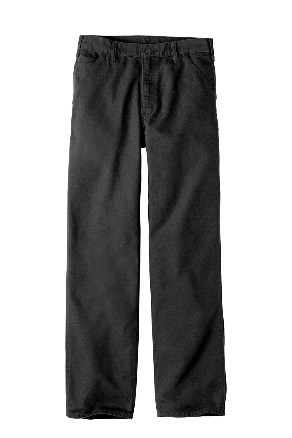 Carhartt Mens Washed Duck Work Dungarees w/ Pockets - Black