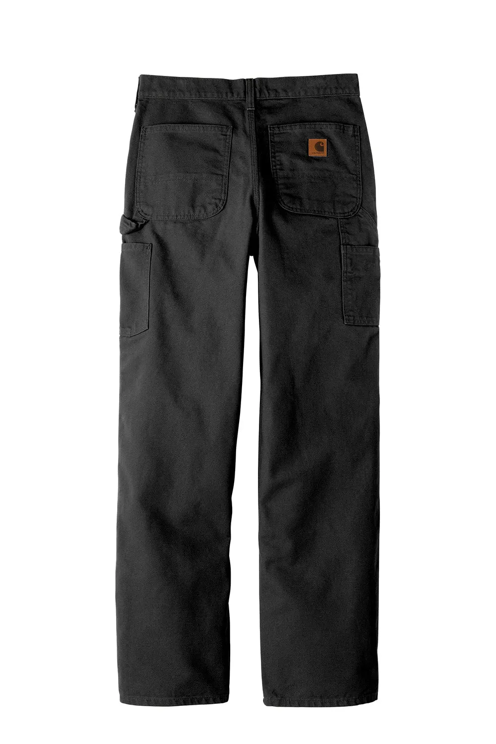Carhartt Mens Washed Duck Work Dungarees w/ Pockets - Black