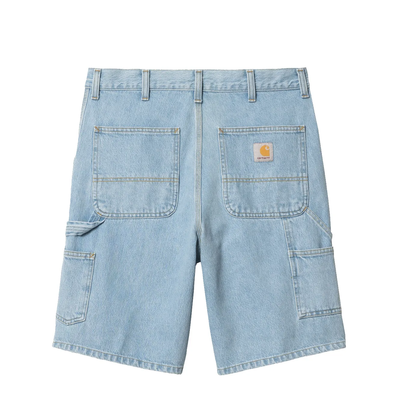 Carhartt WIP Single Knee Short Blue Heavy Stone Bleached