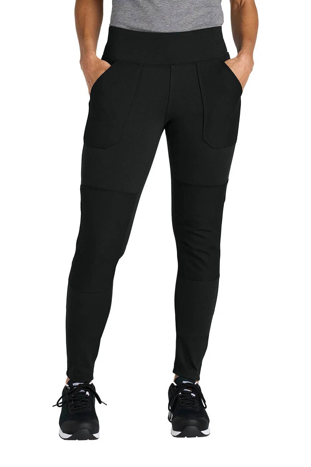 Carhartt Womens Midweight Utility Moisture Wicking Leggings w/ Pockets - Black