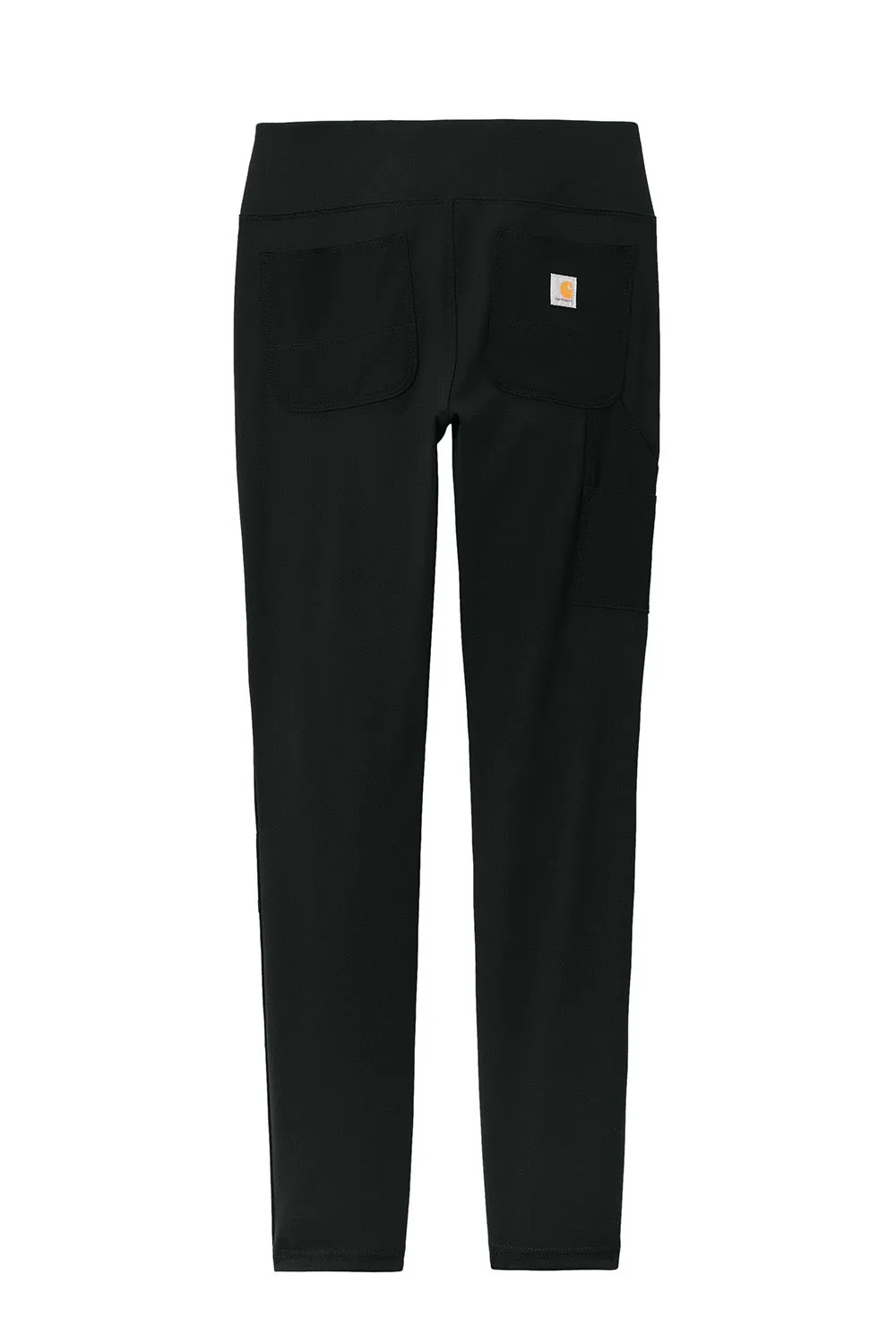 Carhartt Womens Midweight Utility Moisture Wicking Leggings w/ Pockets - Black