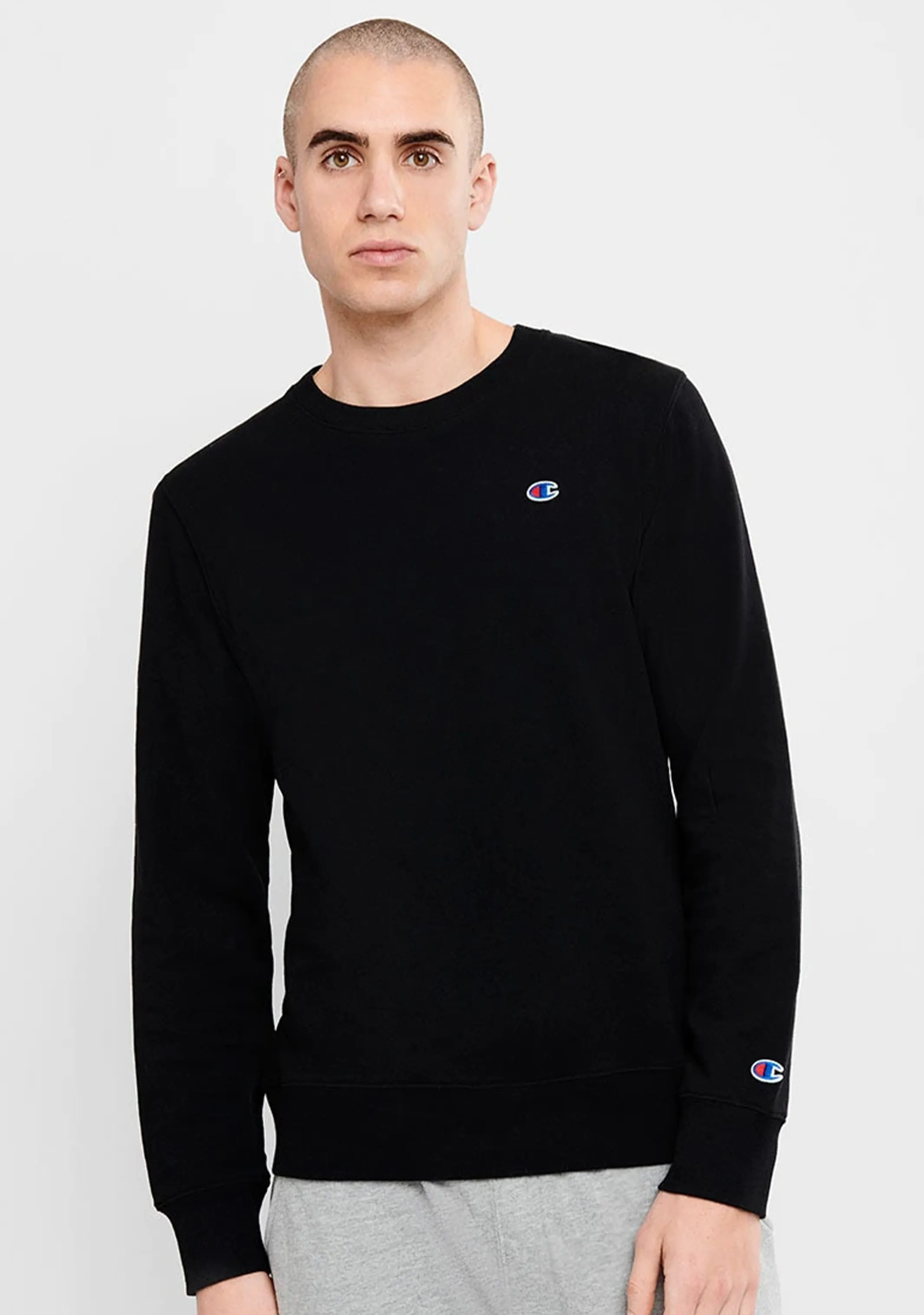 Champion Mens C Logo Crew <br> A1633H BLK