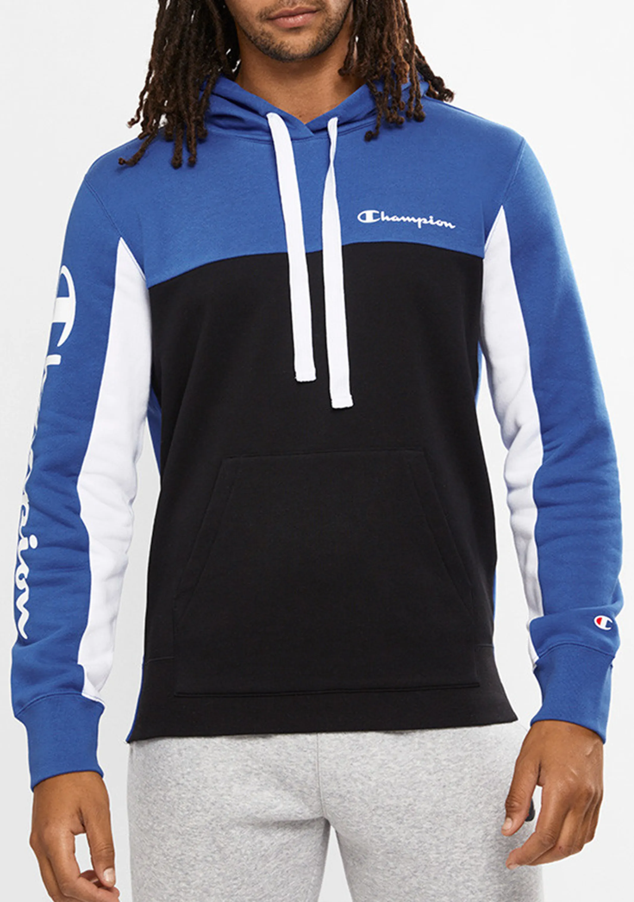 Champion Mens Colourblock Hoodie <BR> AWUAA1