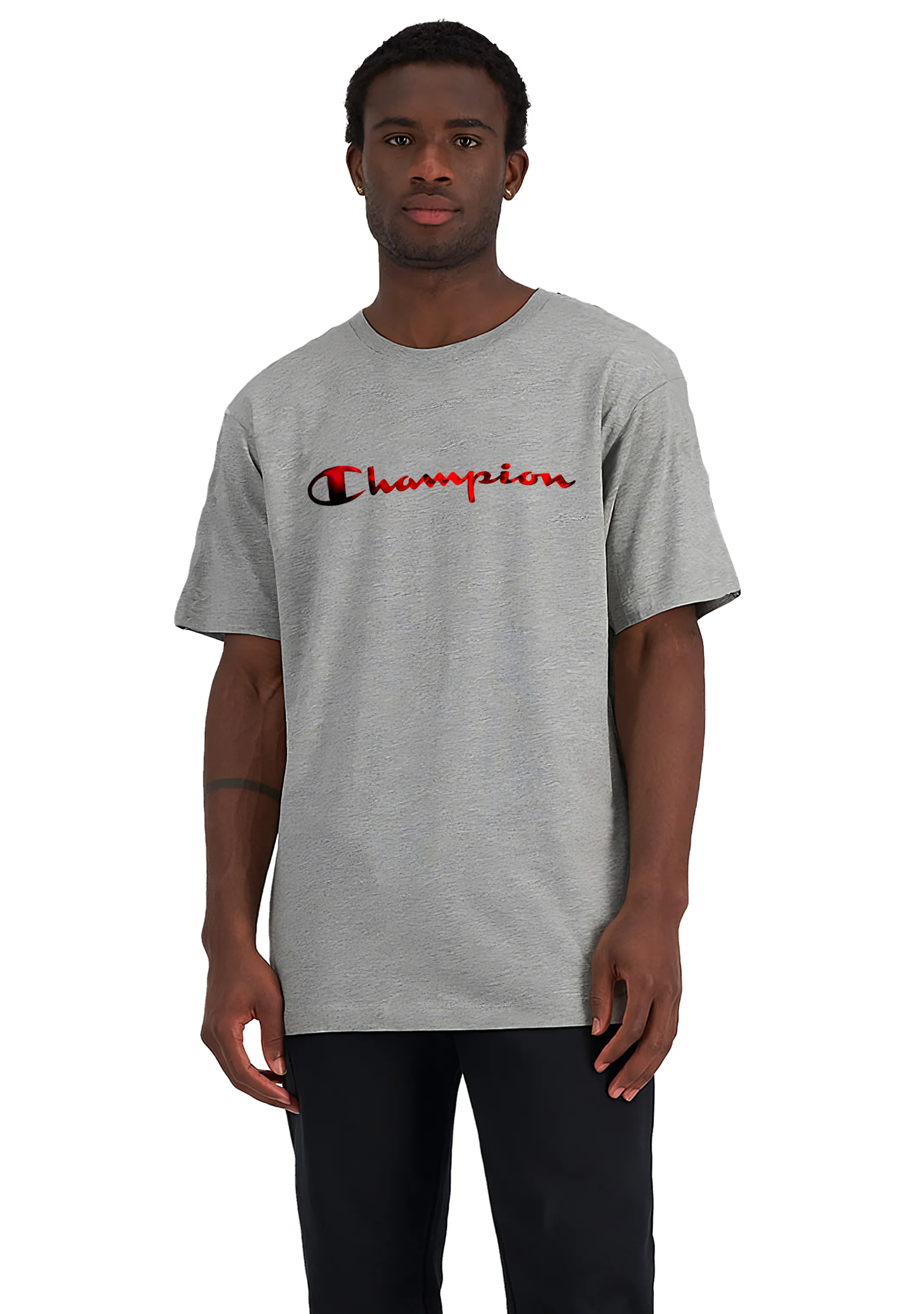 Champion Men's Foil Logo Tee Grey