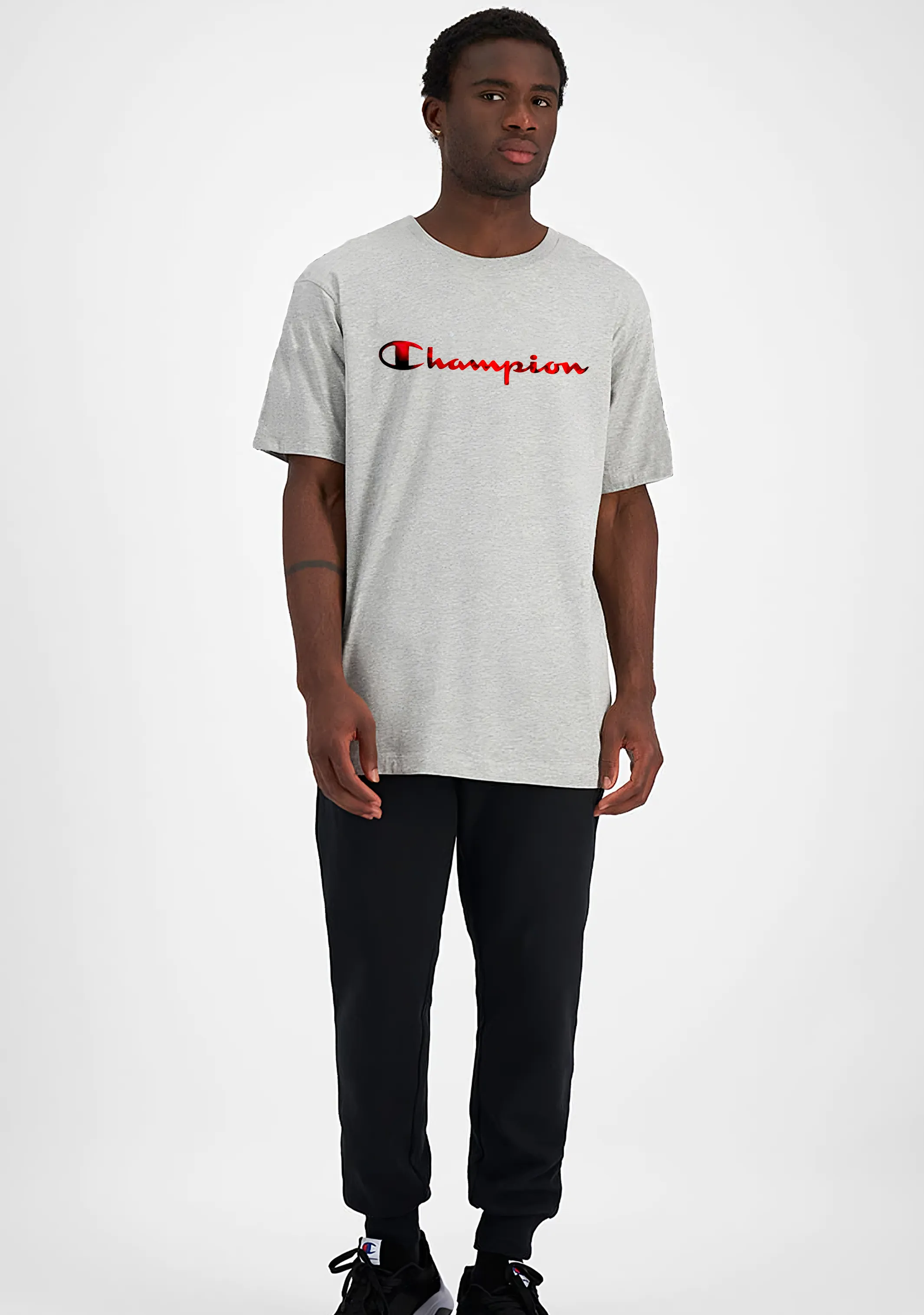 Champion Men's Foil Logo Tee Grey