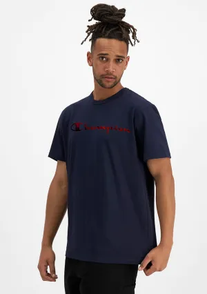 Champion Men's Foil Logo Tee Navy