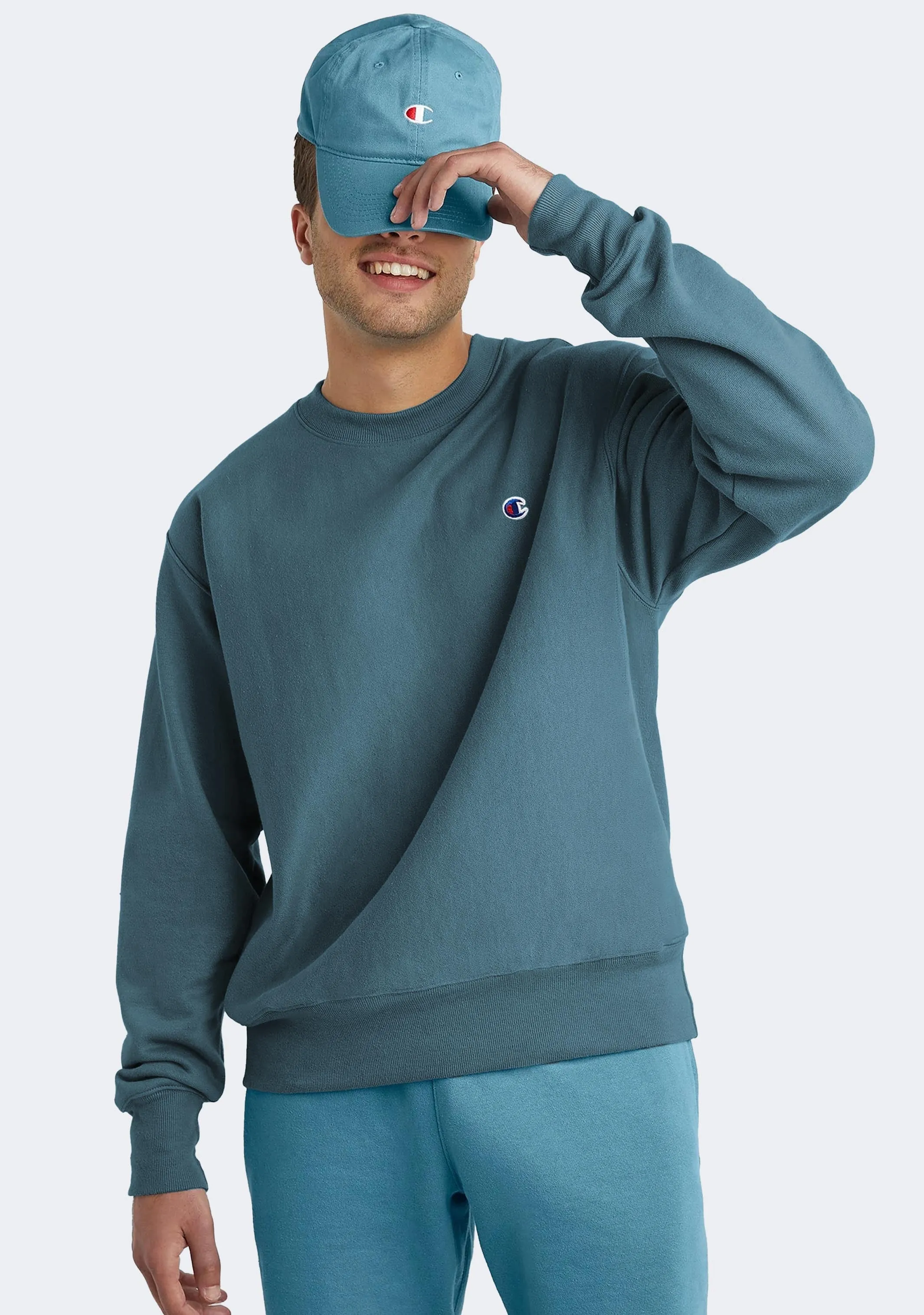 Champion Men's French Terry C Logo Crew