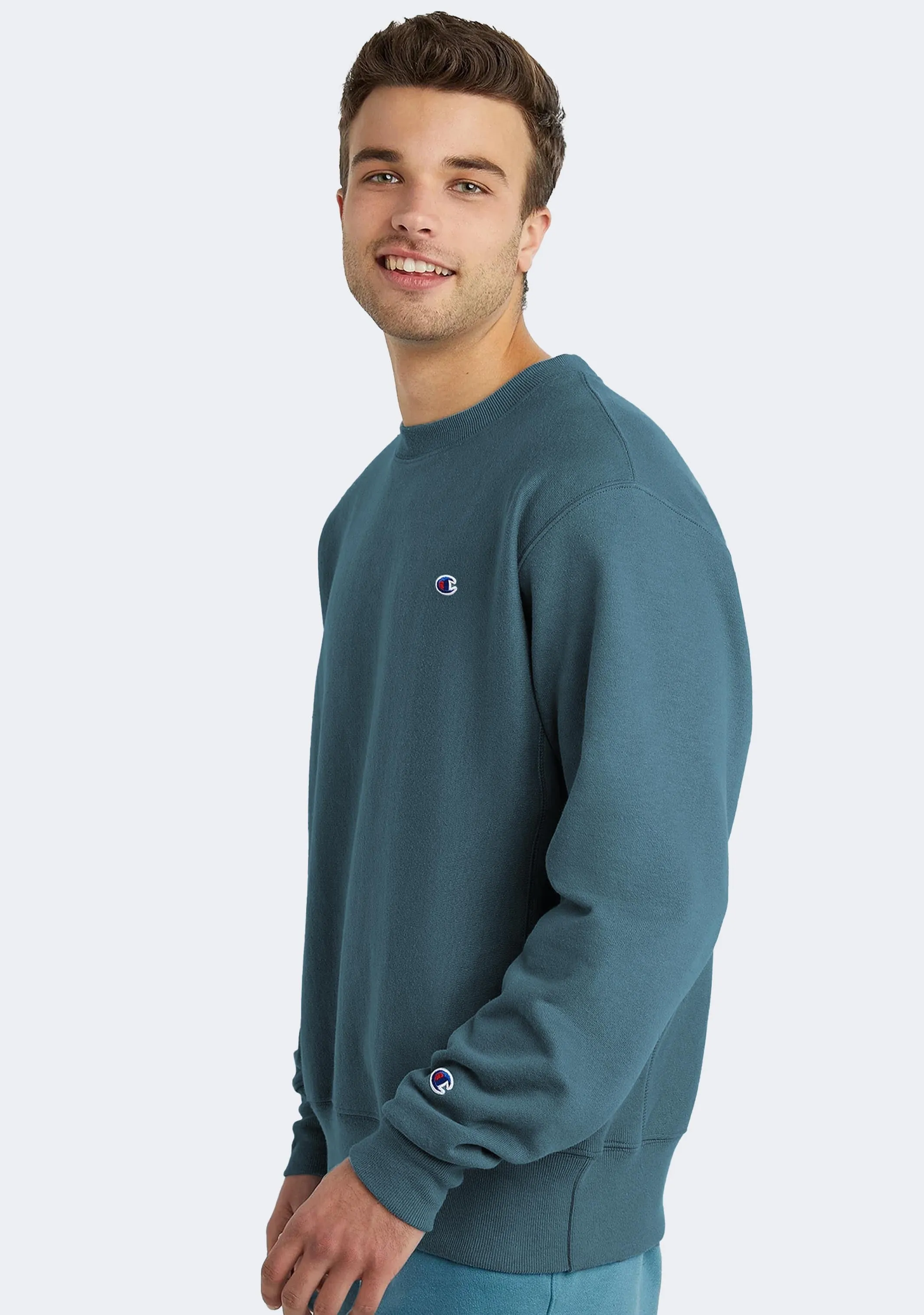 Champion Men's French Terry C Logo Crew
