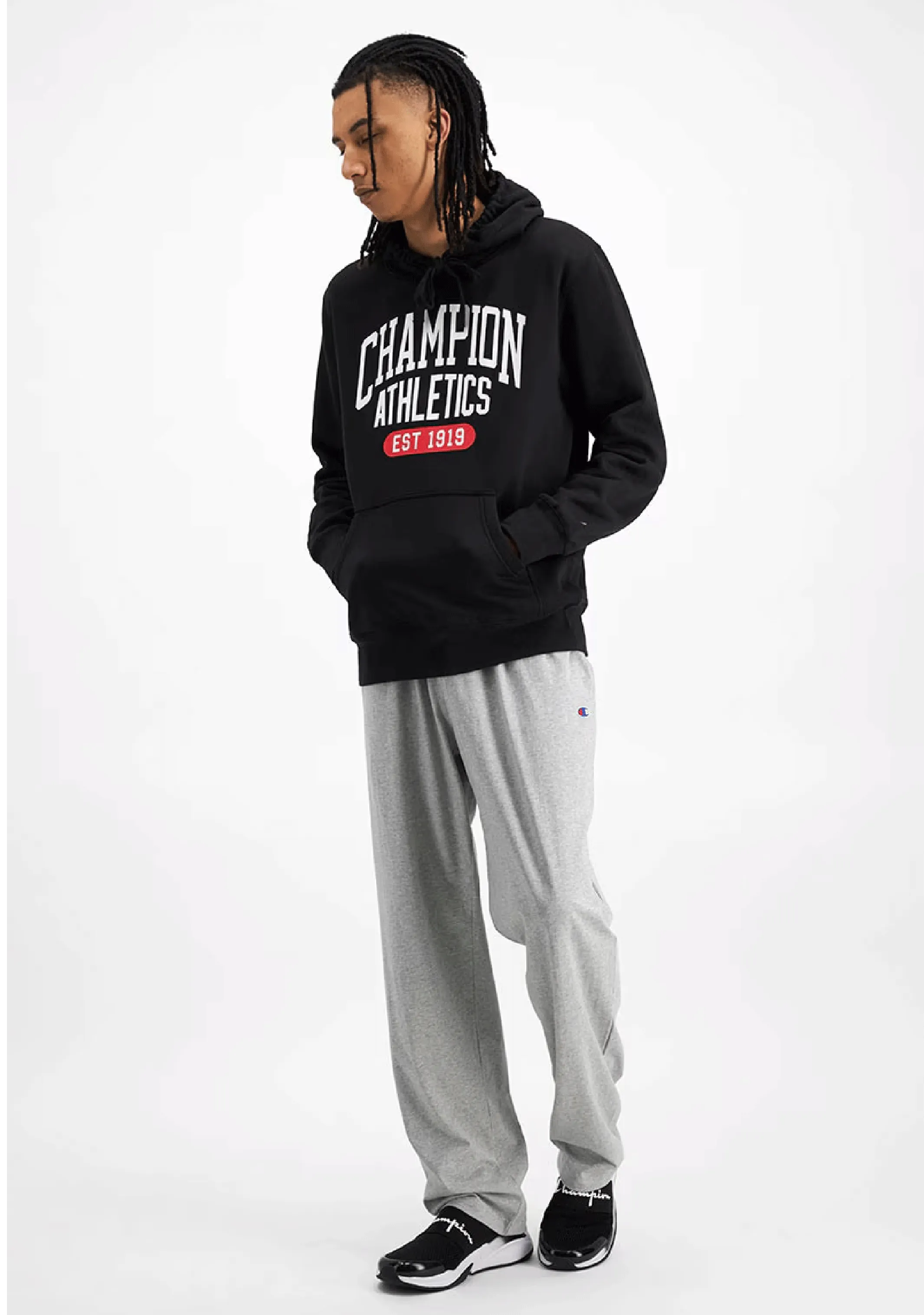 Champion Mens Graphic Print Hoodie