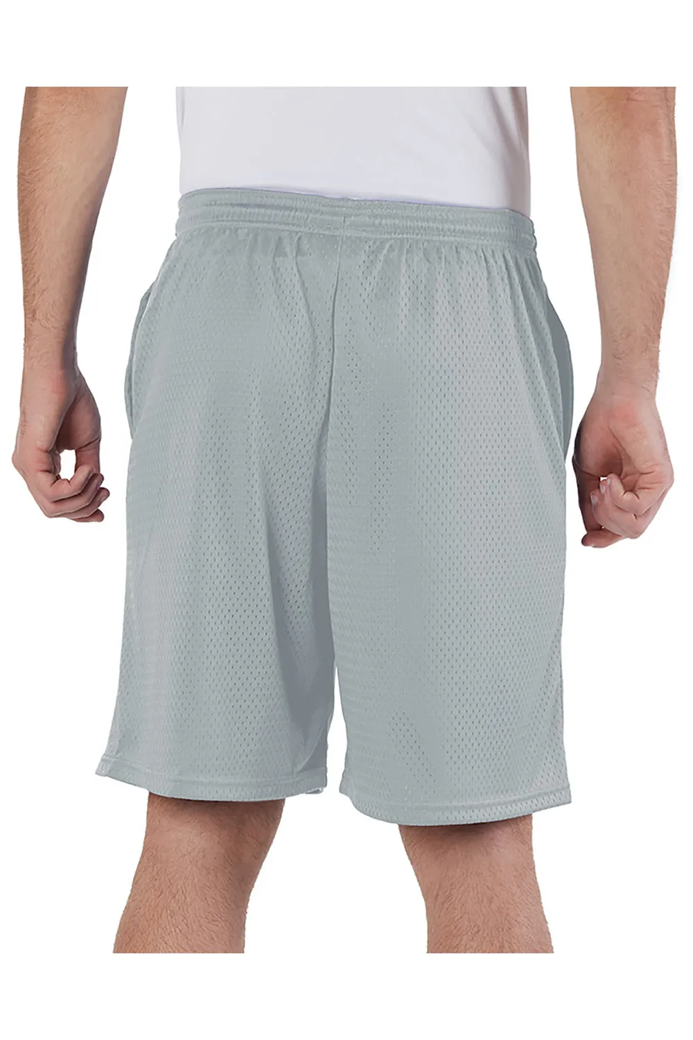 Champion Mens Mesh Shorts w/ Pockets - Athletic Grey