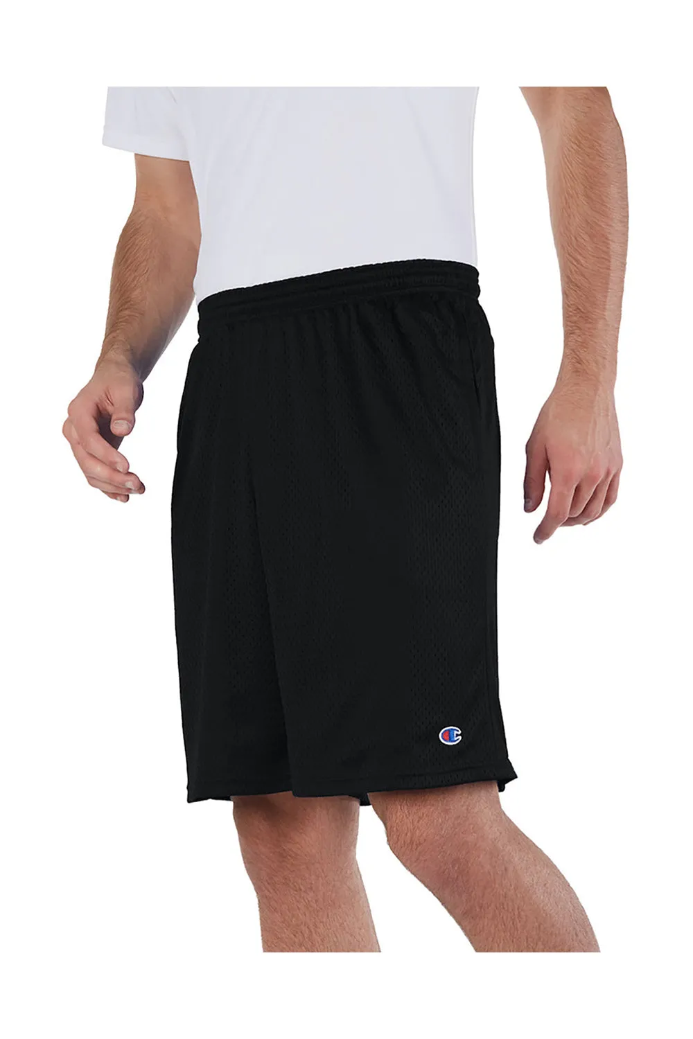 Champion Mens Mesh Shorts w/ Pockets - Black