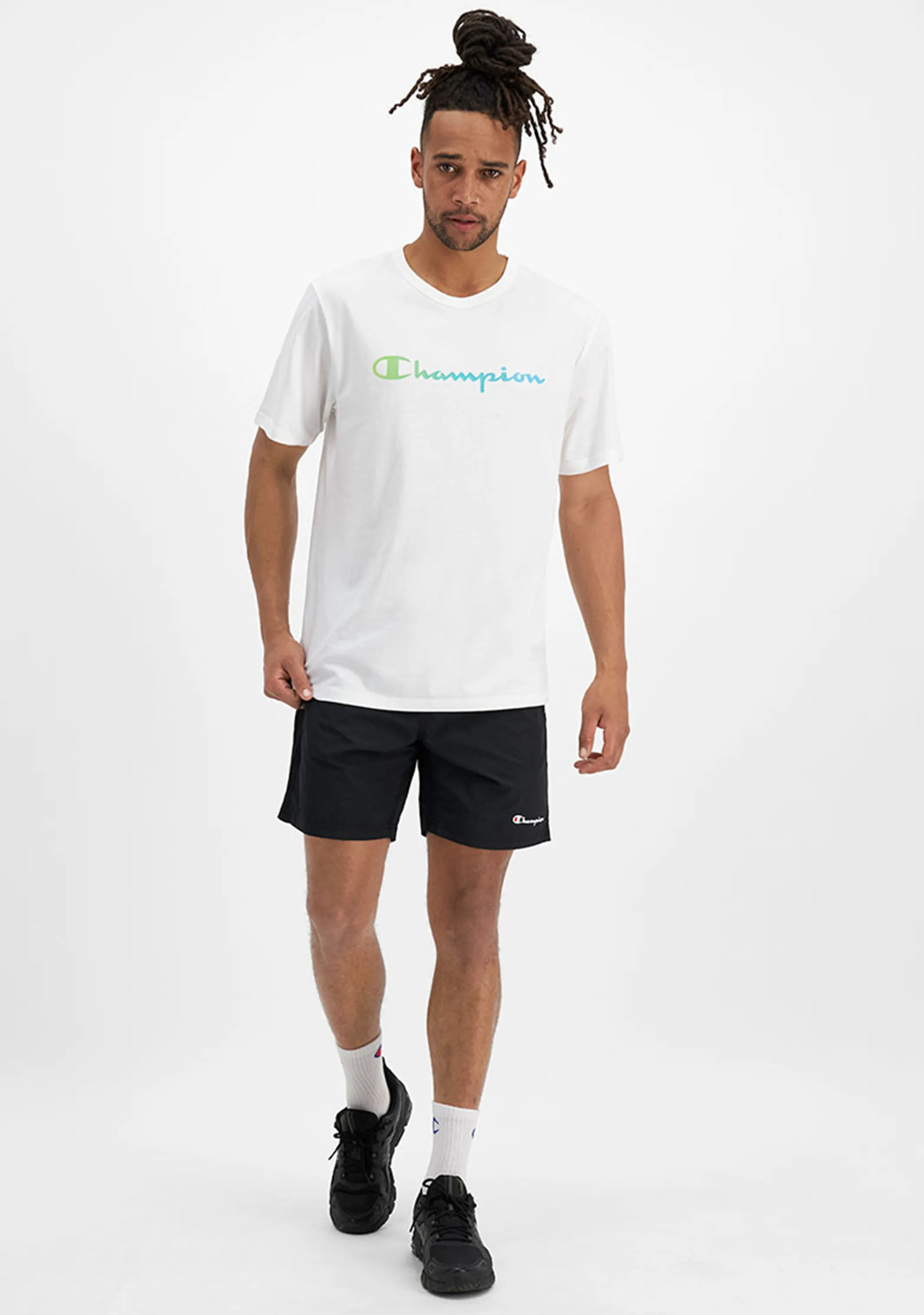 Champion Men's Ombre Logo Script Tee