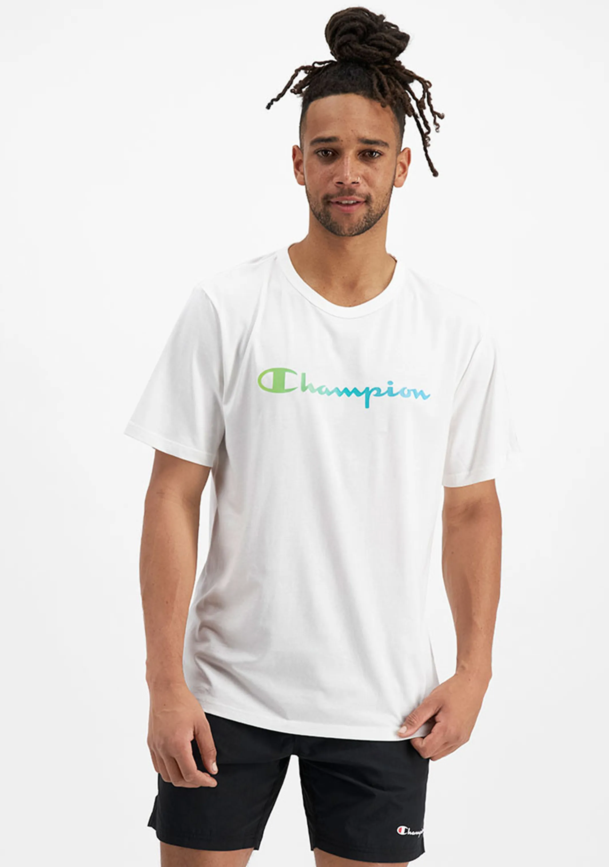 Champion Men's Ombre Logo Script Tee