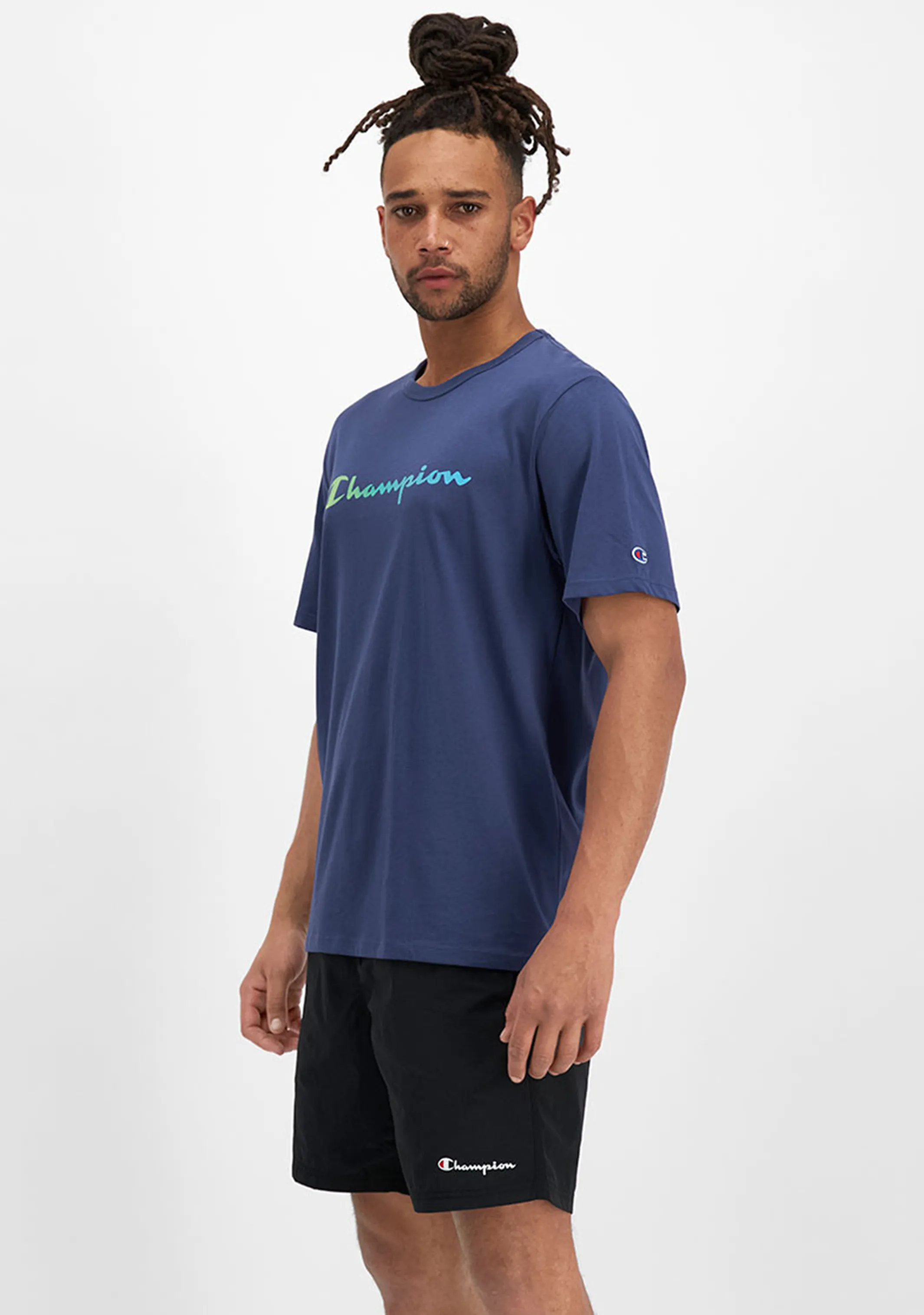 Champion Men's Ombre Logo Script Tee