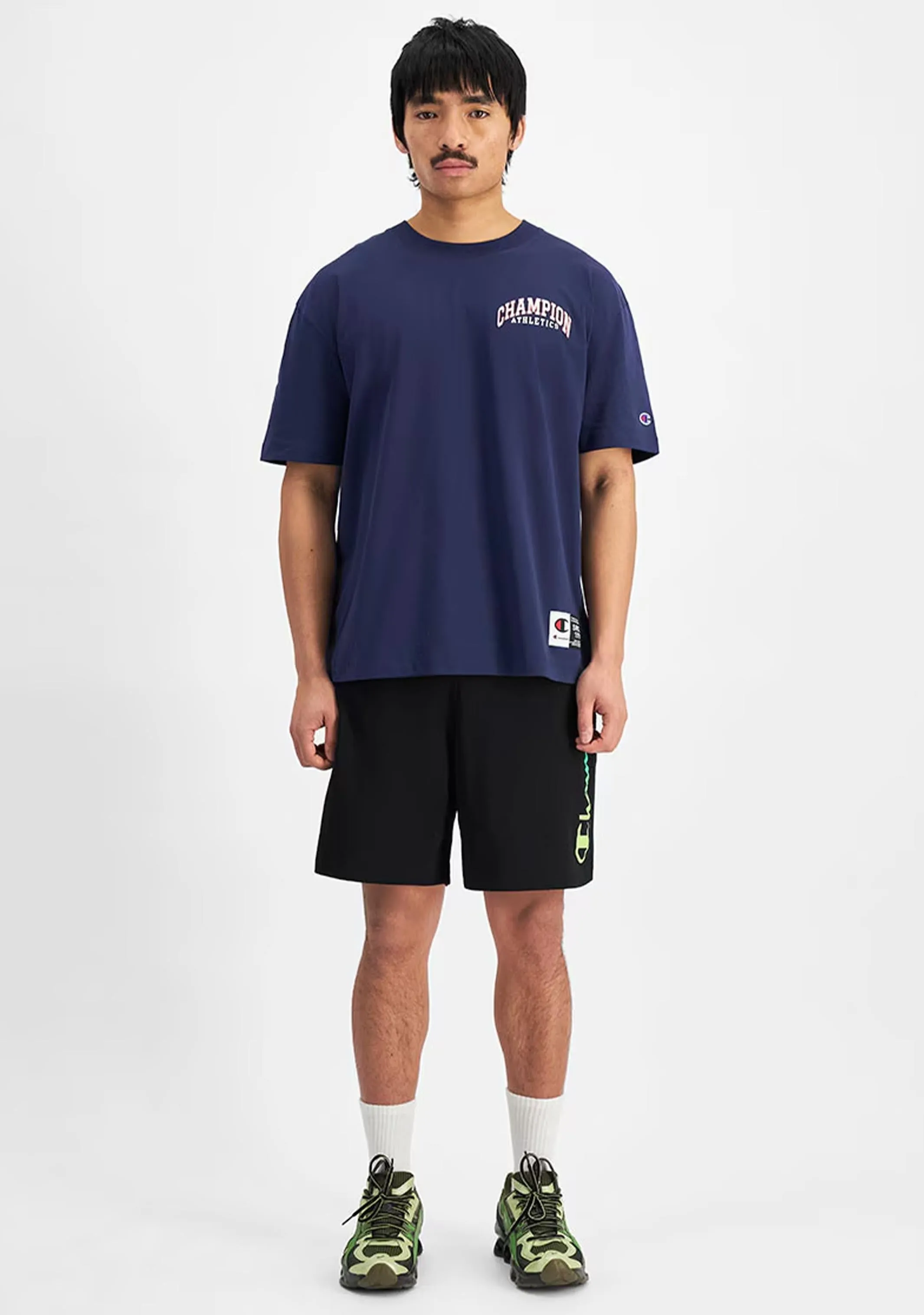 Champion Men's Ombre Script Jersey Shorts