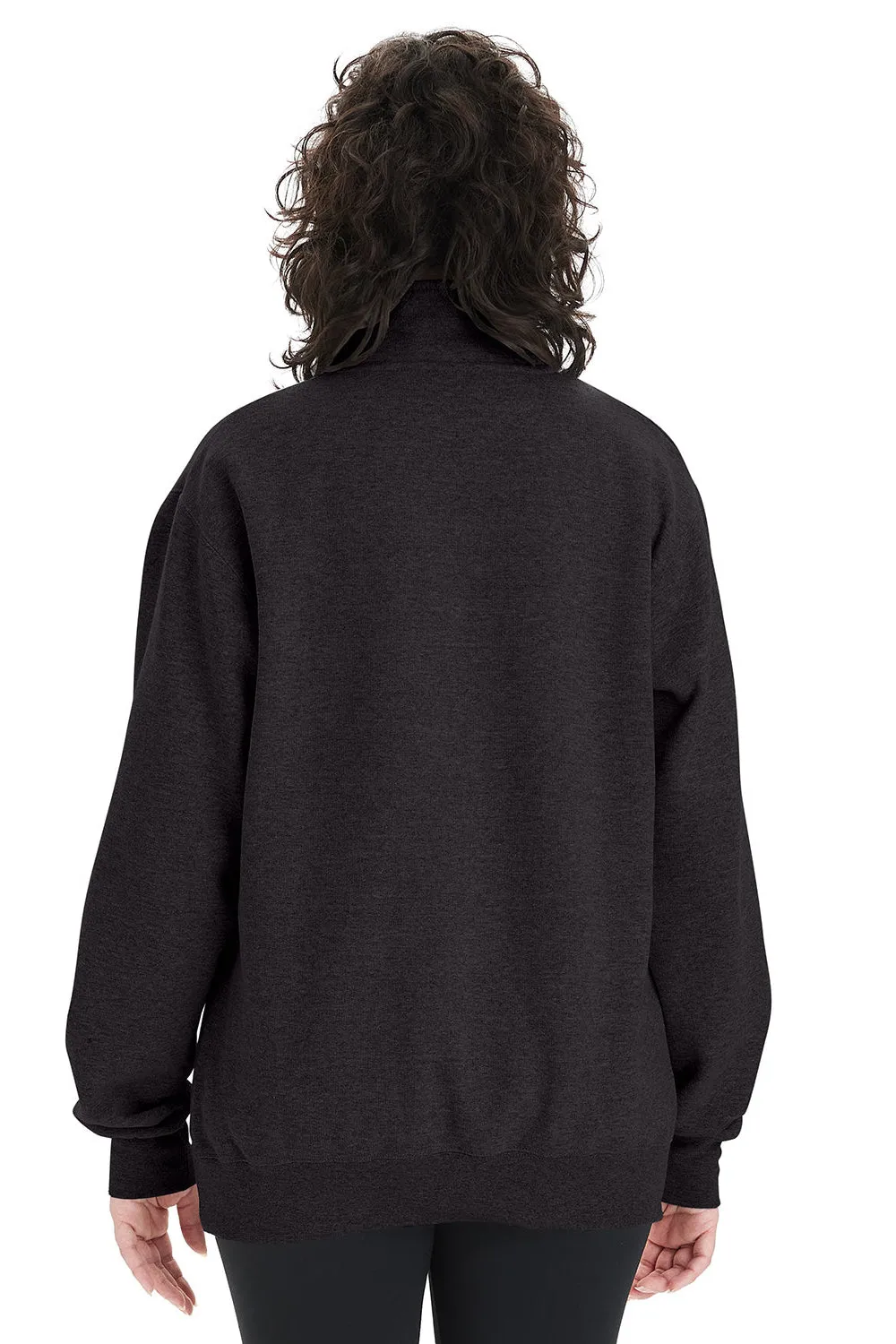 Champion Mens Powerblend 1/4 Zip Sweatshirt - Black