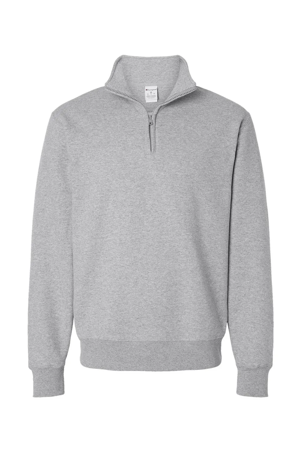 Champion Mens Powerblend 1/4 Zip Sweatshirt - Light Steel Grey
