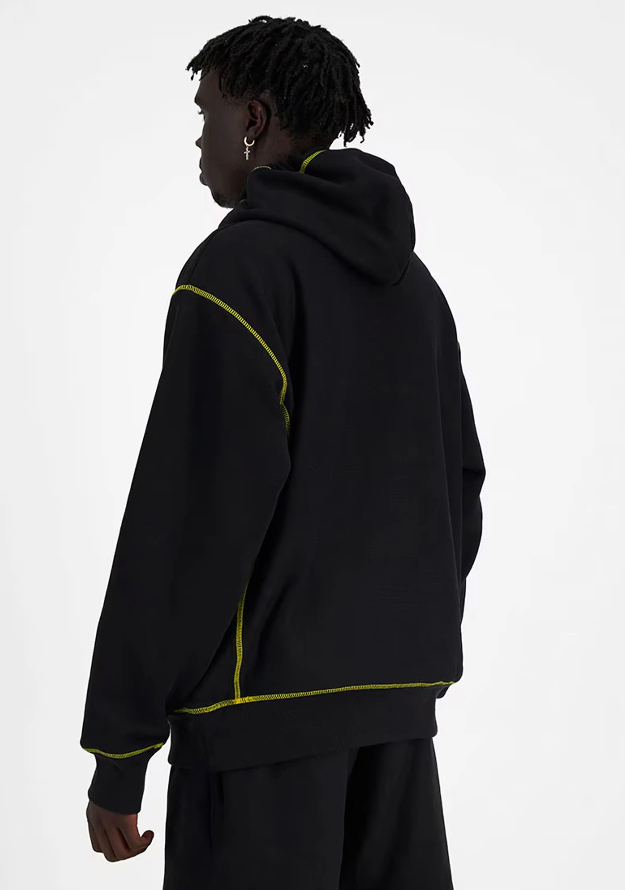 Champion Men's Reverse Weave Contrast Stitch Hoodie Black