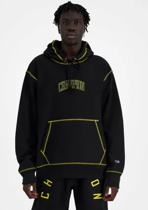Champion Men's Reverse Weave Contrast Stitch Hoodie Black