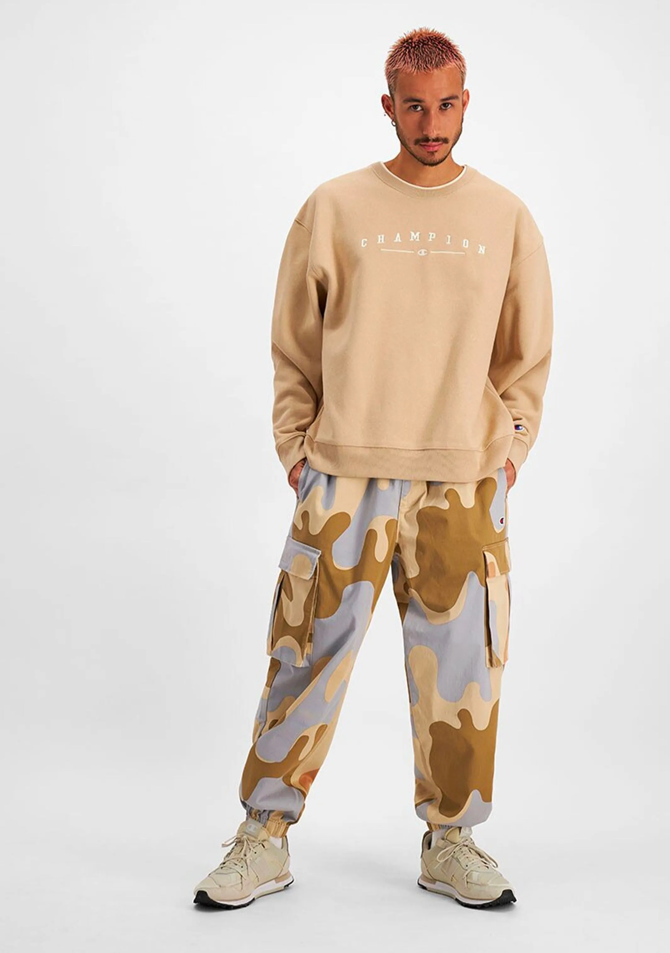 Champion Men's Reverse Weave Double Collar Crew
