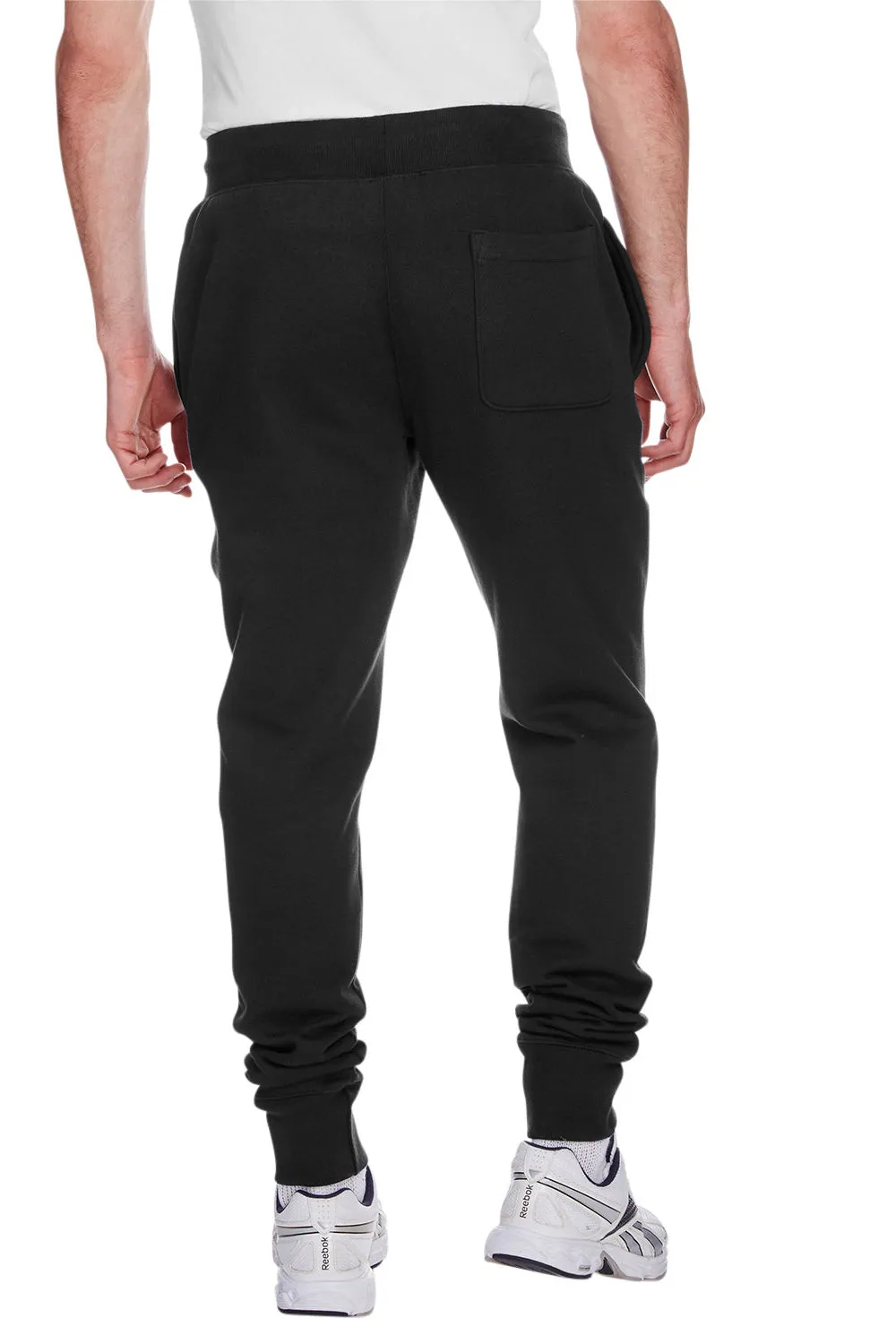Champion Mens Reverse Weave Fleece Jogger Sweatpants w/ Pockets - Black