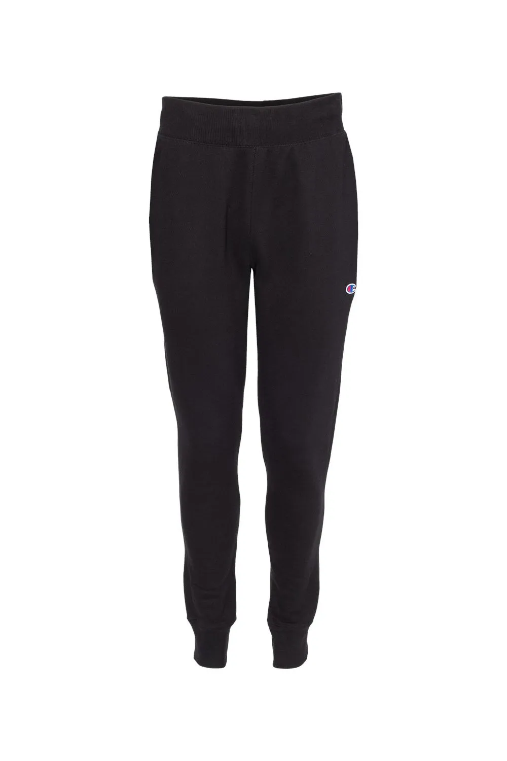 Champion Mens Reverse Weave Fleece Jogger Sweatpants w/ Pockets - Black