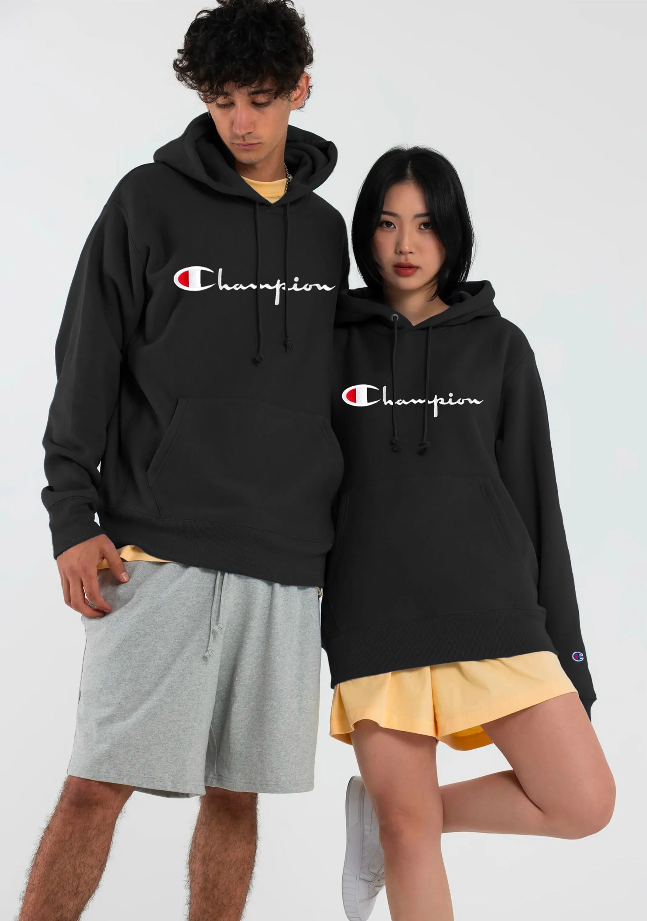 Champion Men's Reverse Weave Script Hoodie