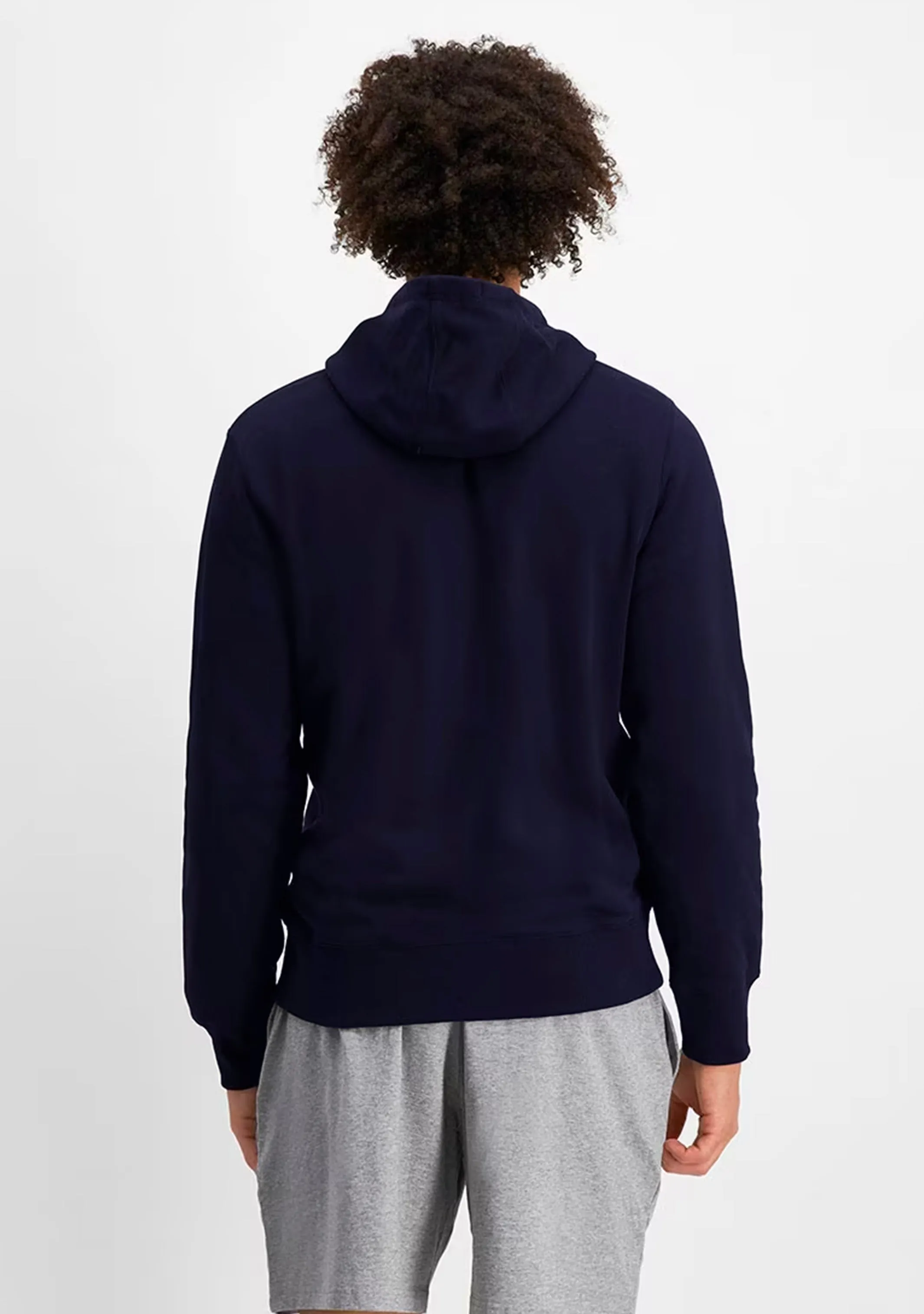 Champion Mens Script Hoodie Navy