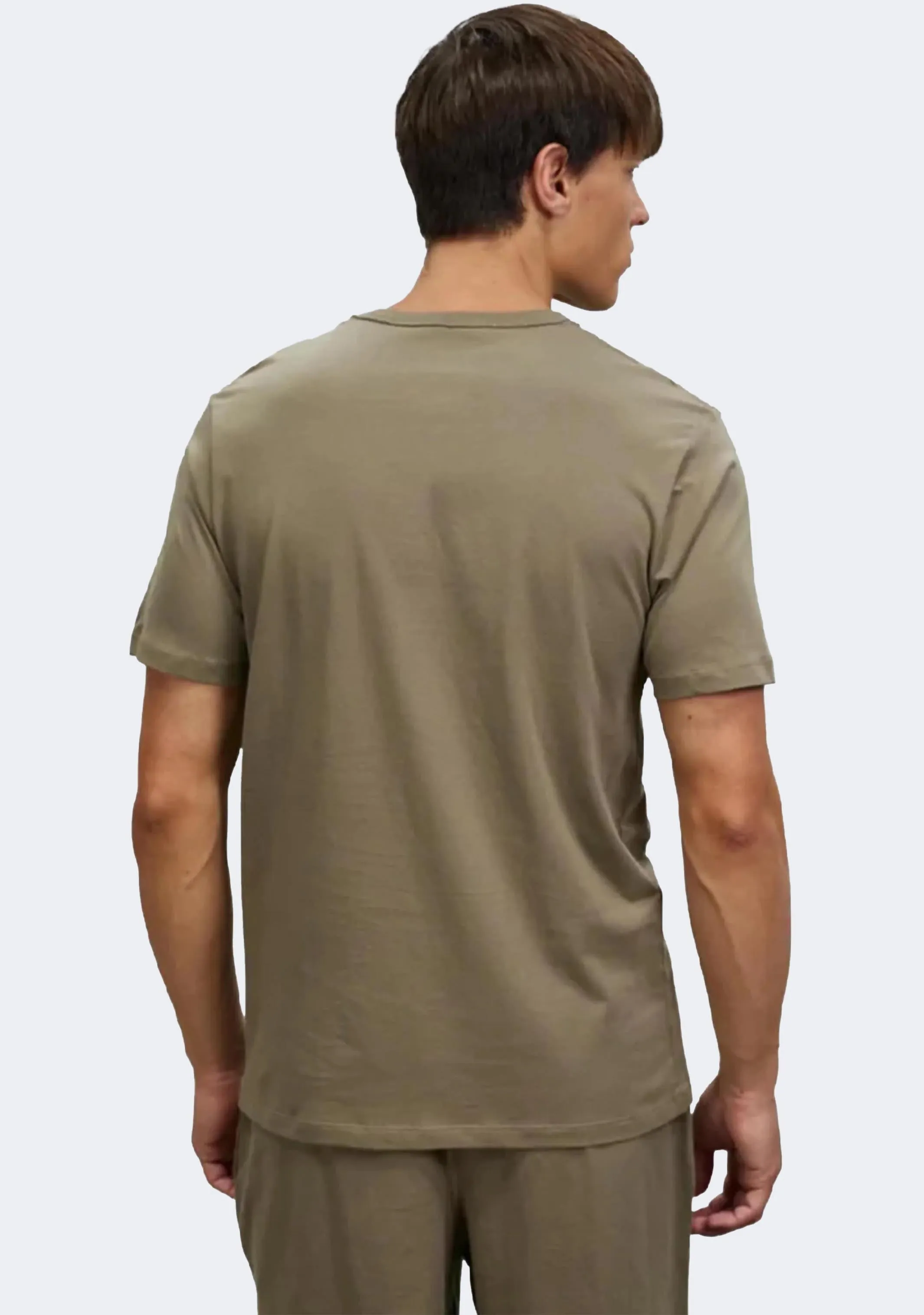 Champion Men's Script Logo Short Sleeve Tee Khaki Green
