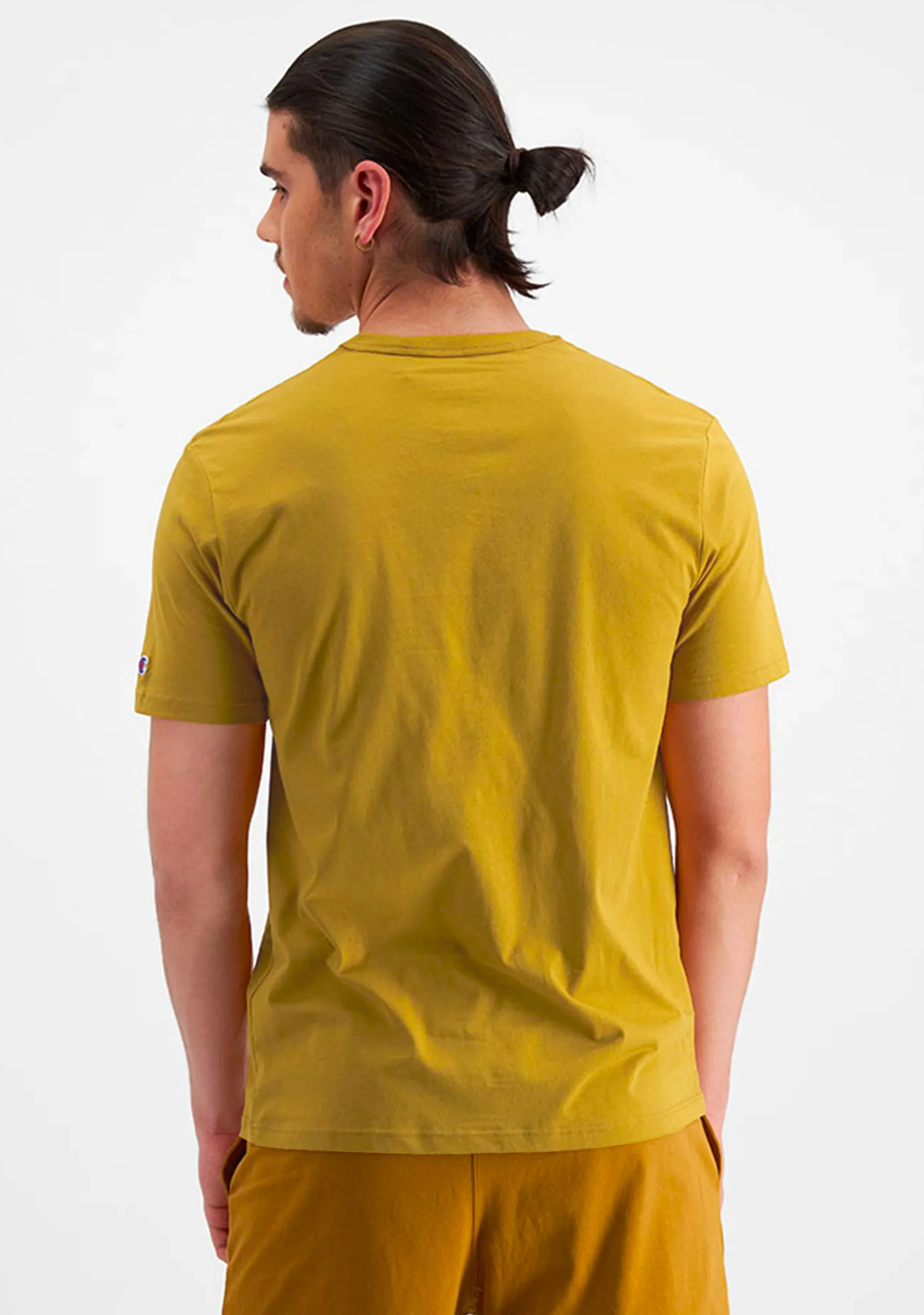 Champion Men's Script Logo Short Sleeve Tee Royal Gold