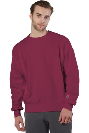 Champion Mens Shrink Resistant Crewneck Sweatshirt - Cardinal Red