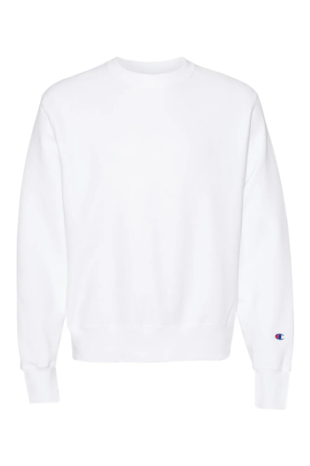 Champion Mens Shrink Resistant Crewneck Sweatshirt - White