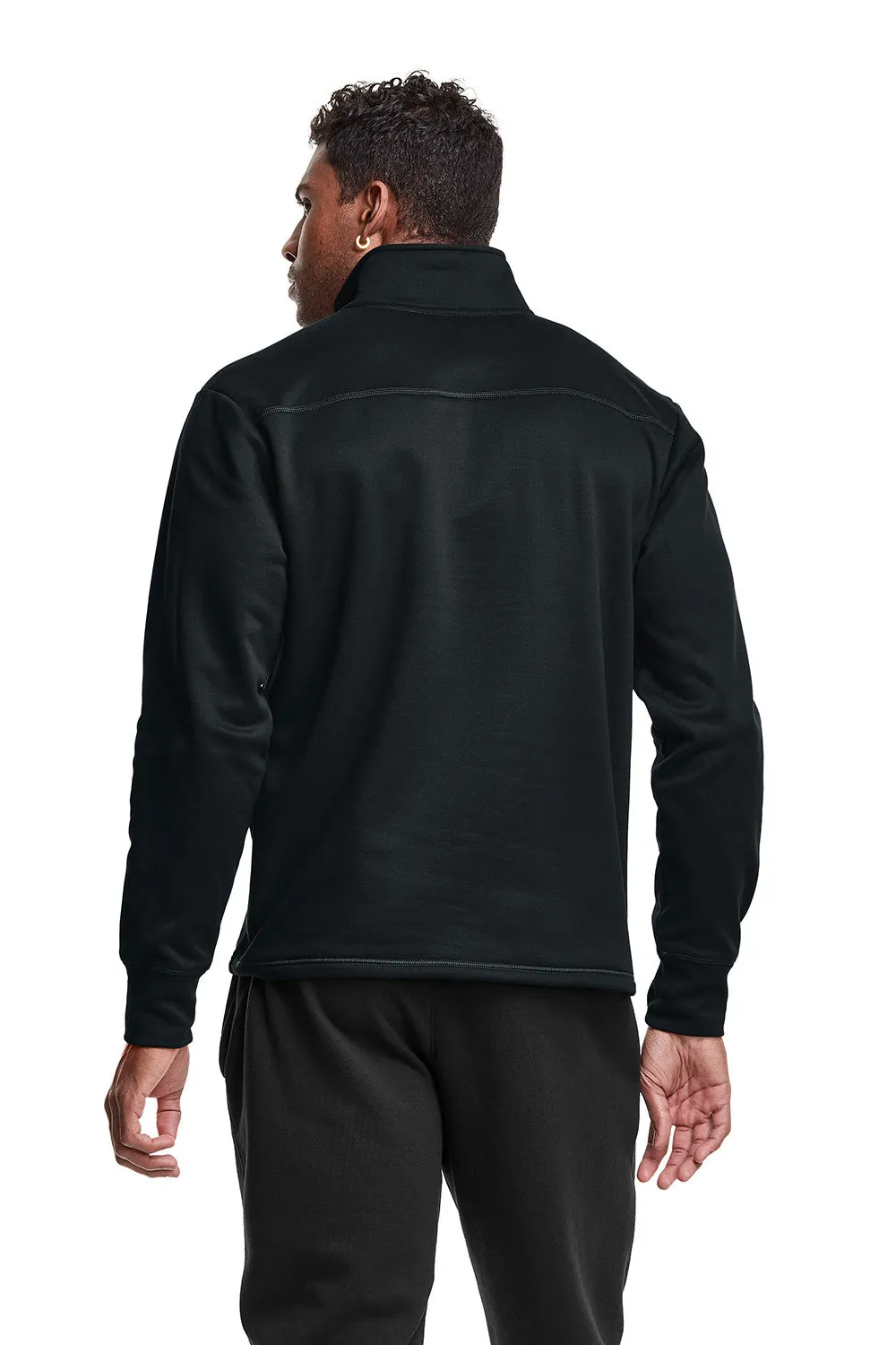 Champion Mens Sport 1/4 Zip Sweatshirt - Black