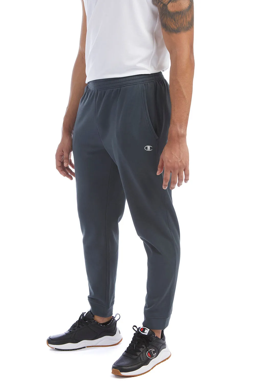 Champion Mens Sport Jogger Sweatpants w/ Pockets - Stealth Grey
