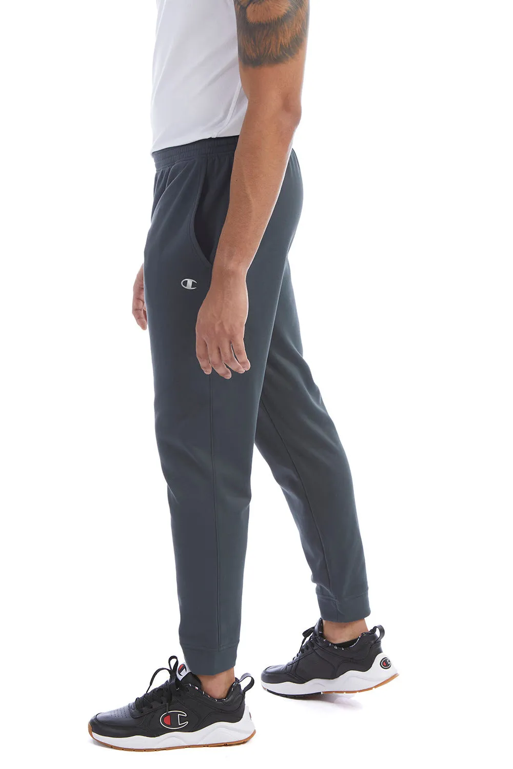 Champion Mens Sport Jogger Sweatpants w/ Pockets - Stealth Grey