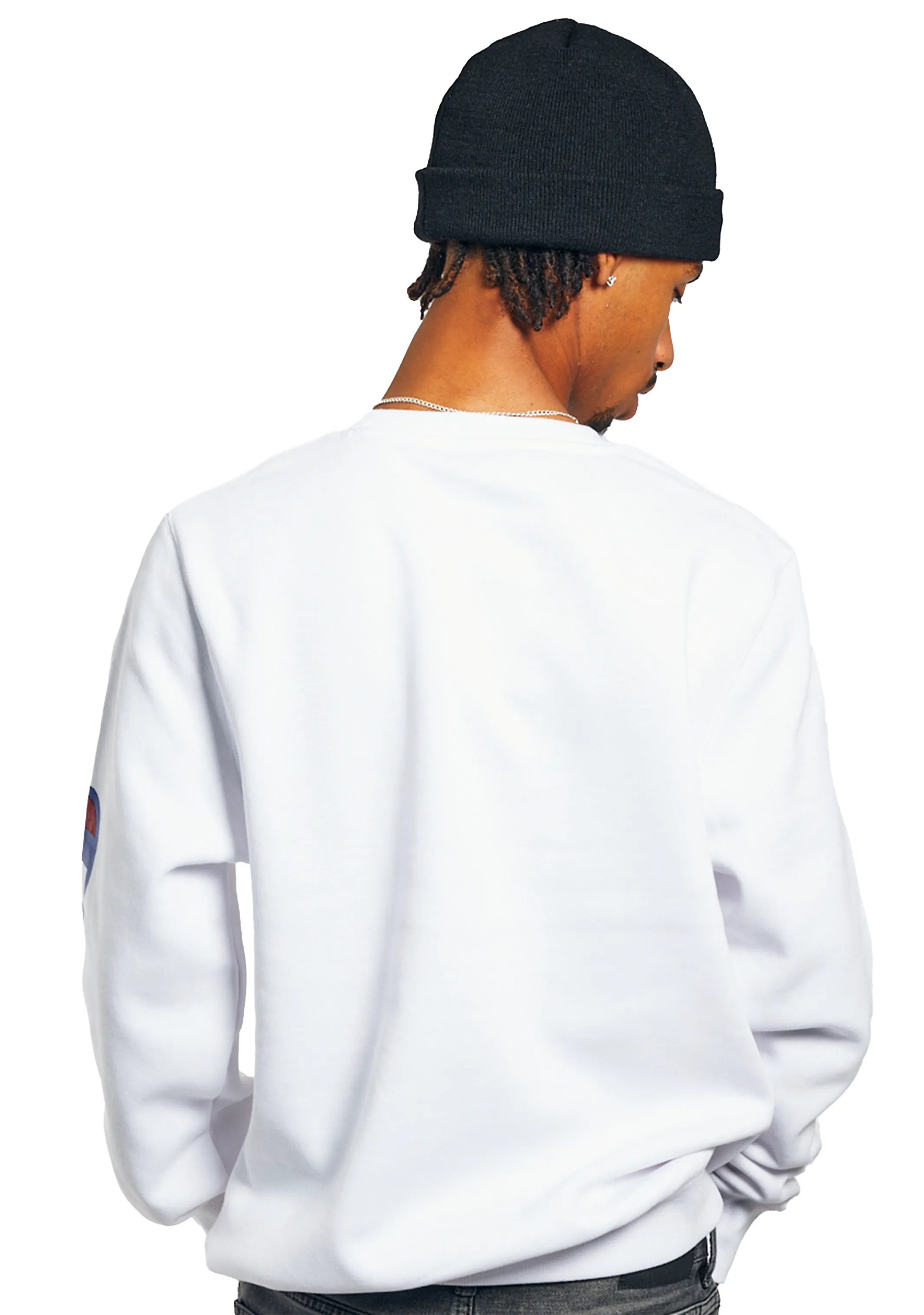 Champion Mens Sporty Graphic Crew White <br> AXWTN 7MY