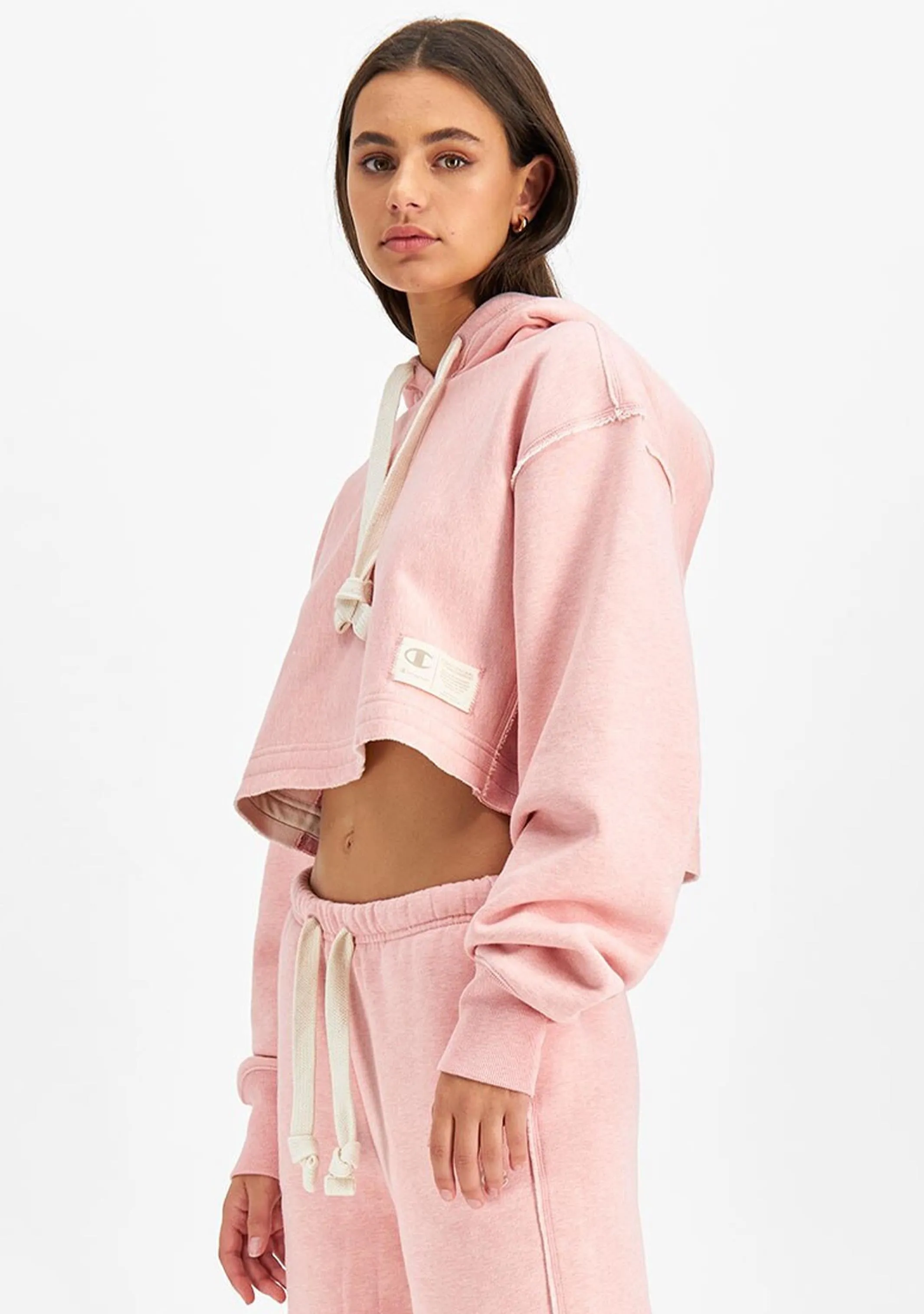 Champion Womens Lifestyle Natural State Cropped Hoodie <BR> CT87A1 ASA