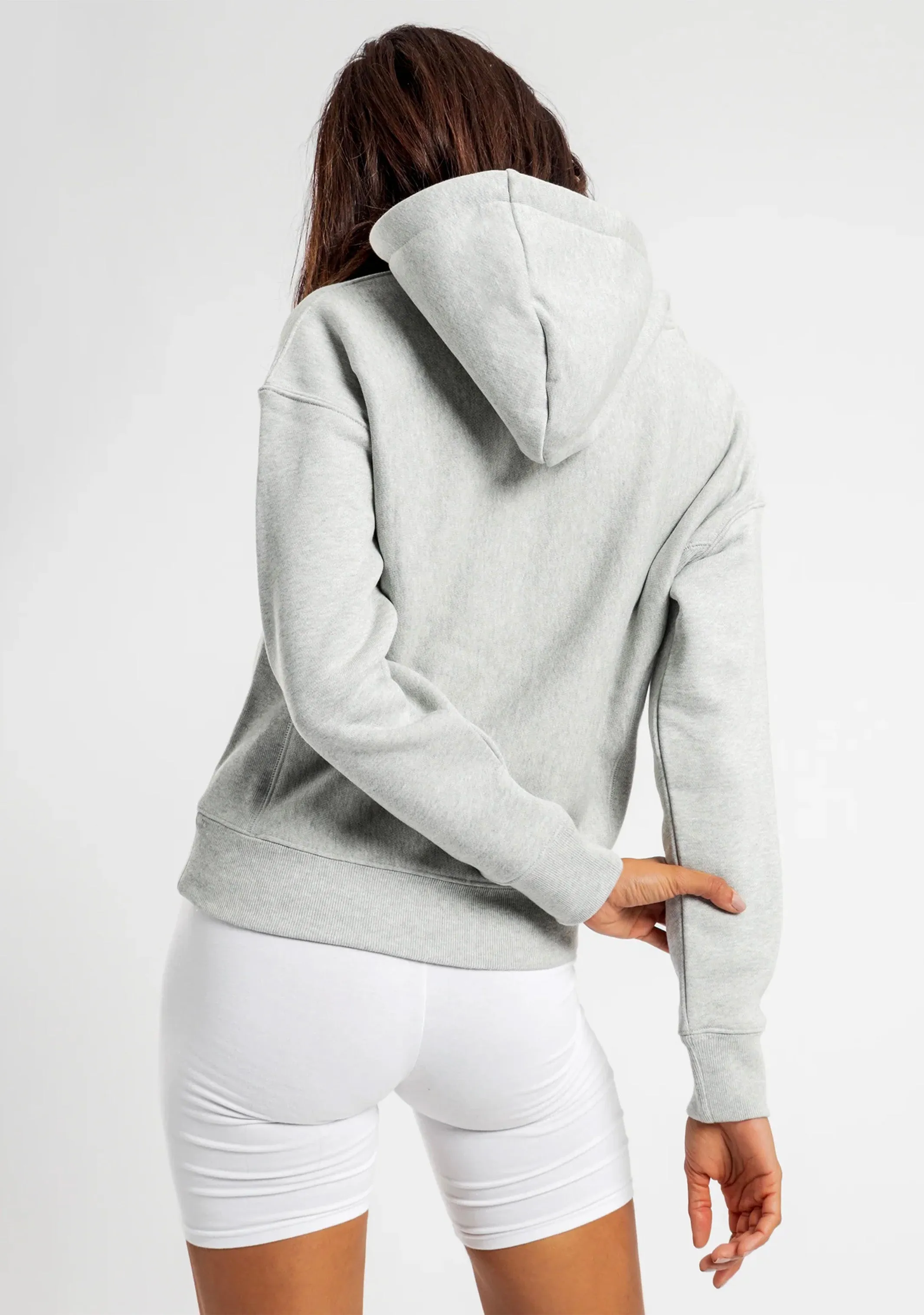 Champion Women’s Reverse Weave C Logo Regular Fit Hoodie Grey