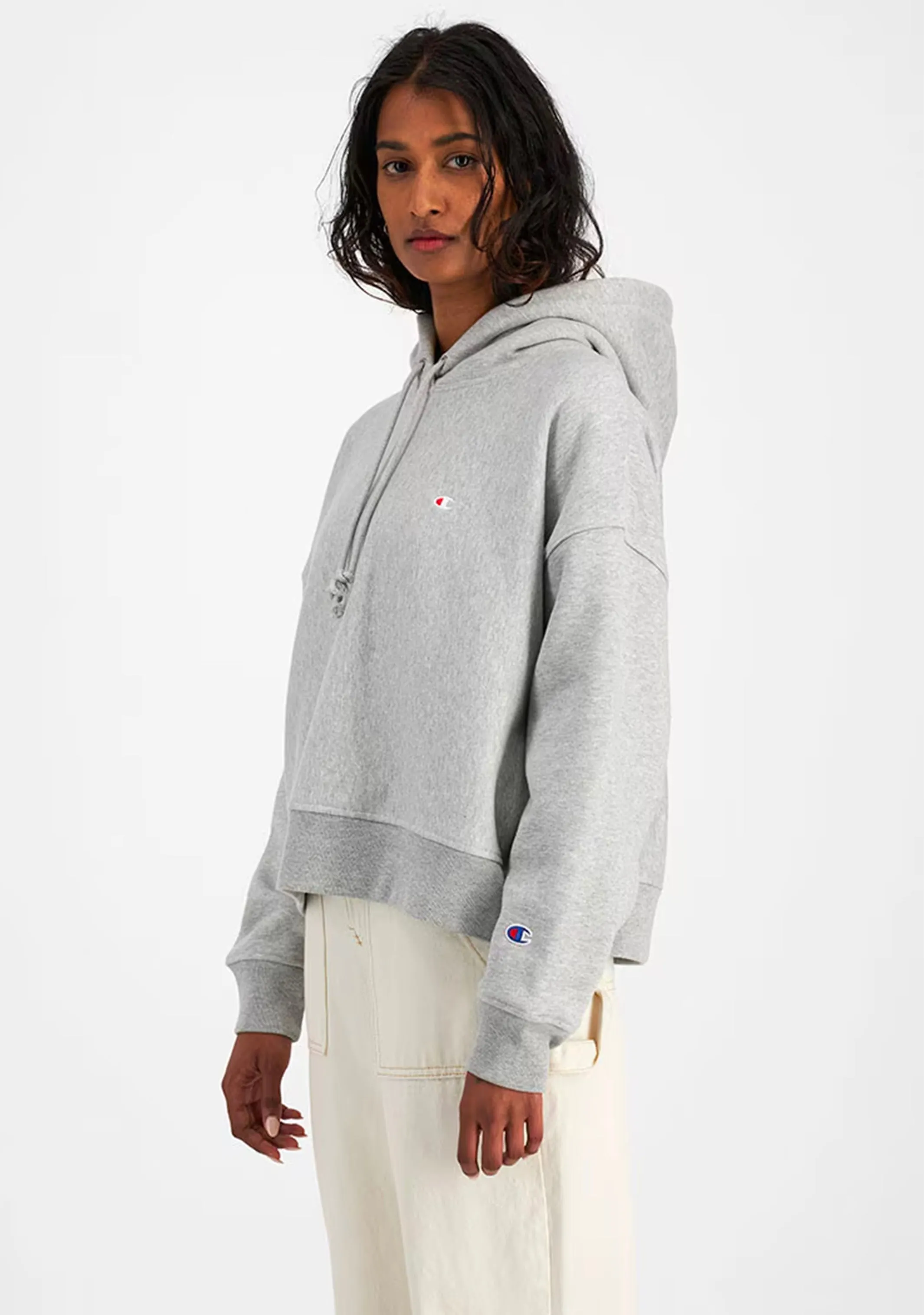 Champion Women's Reverse Weave Level up Hoodie Grey