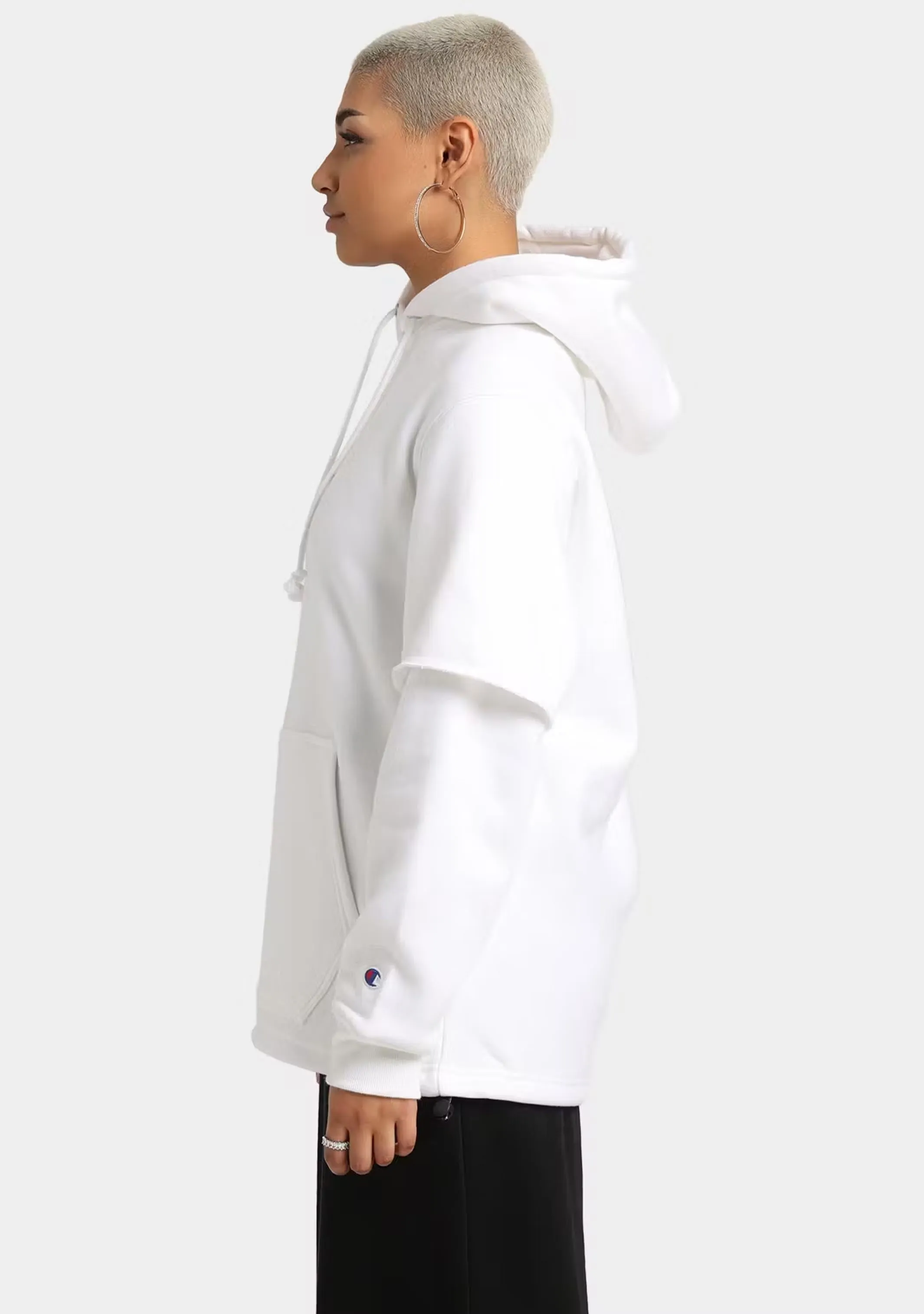 Champion Womens Reverse Weave Liquid Layer Hoodie <br> CT4EN WIT