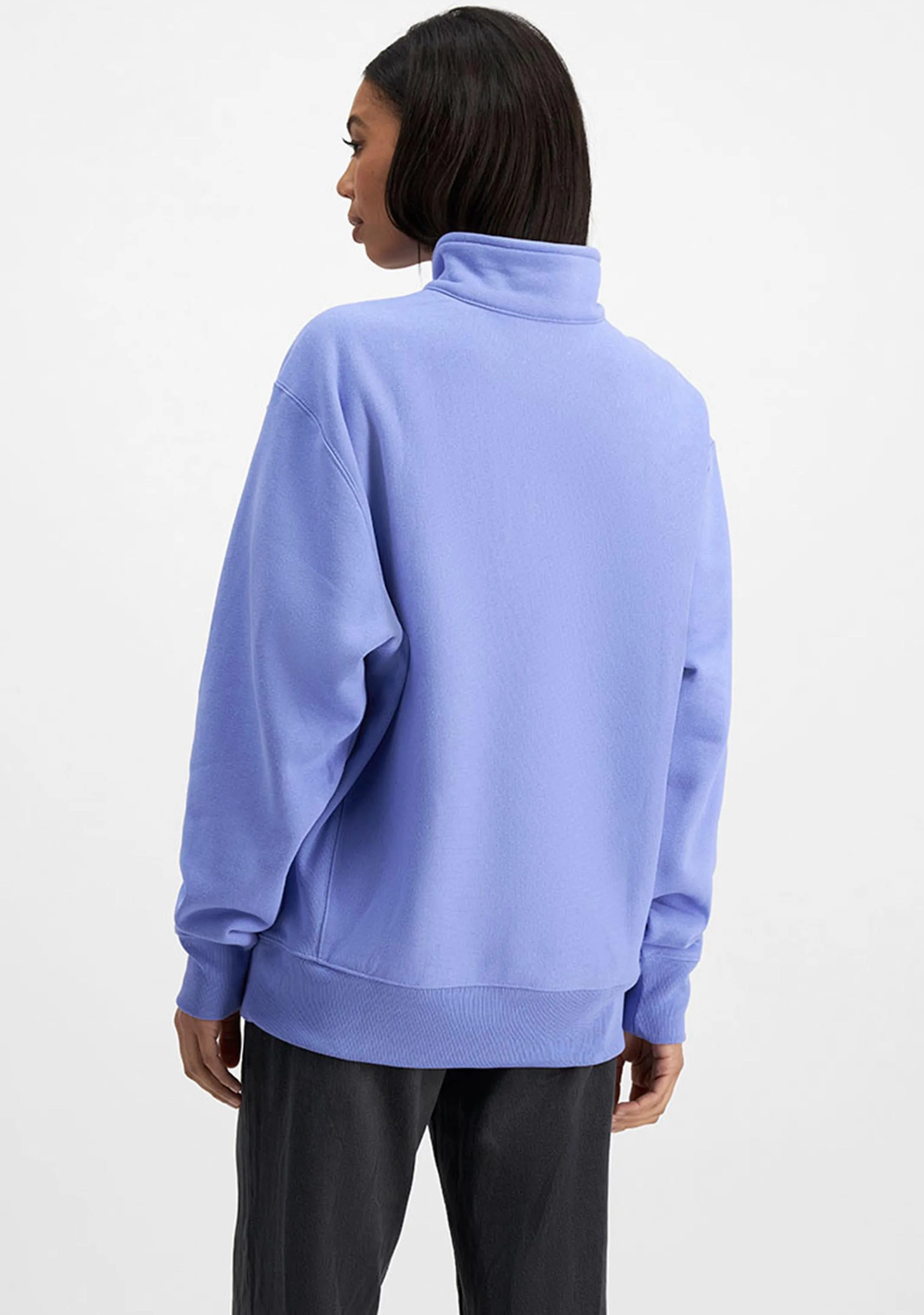 Champion Womens Reverse Weave Oversize Quarter Zip <BR> CTEDA1 HMJ