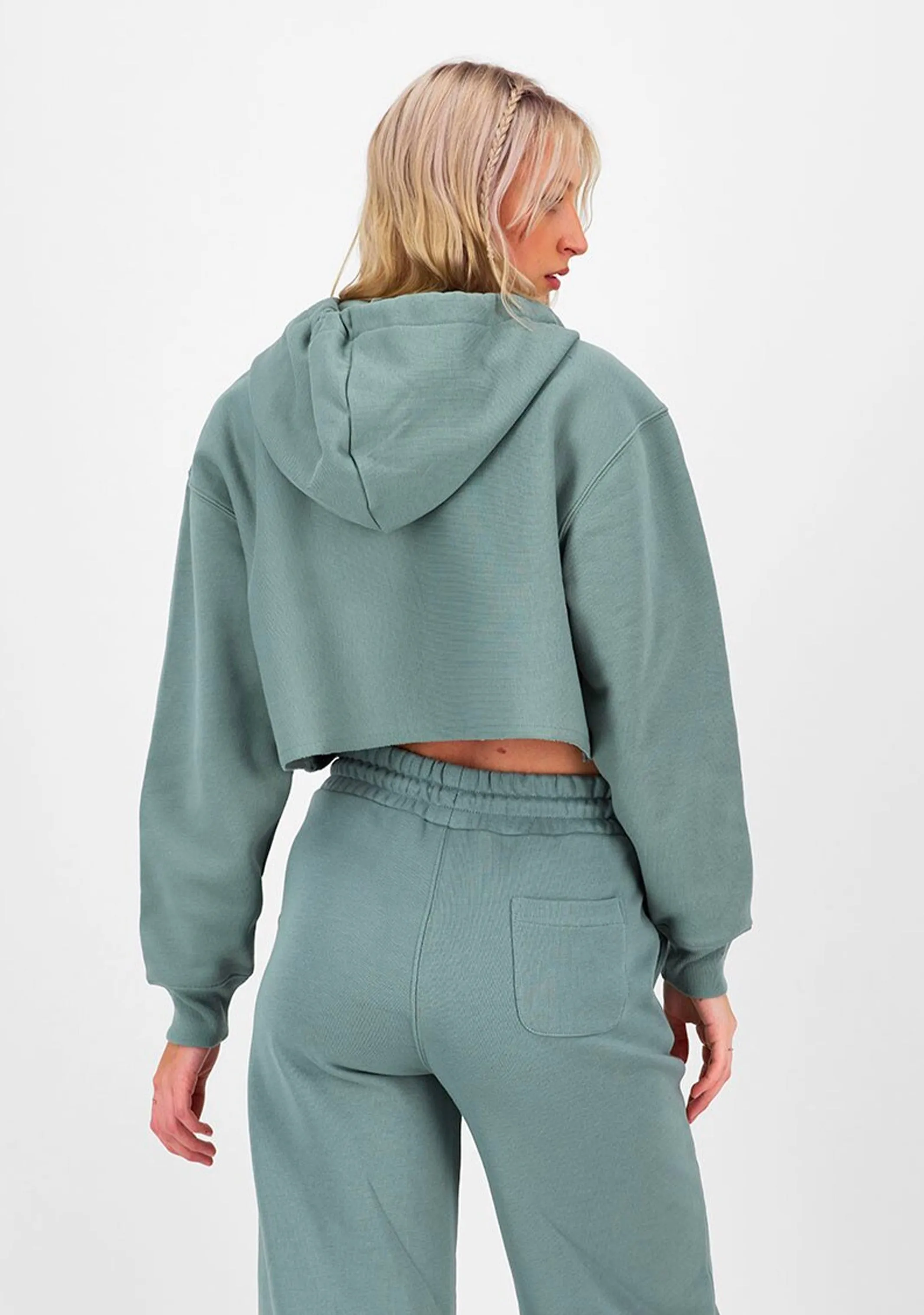 Champion Women's Reverse Weave Split Collar Crop Hoodie