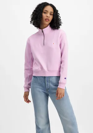 Champion Womens Rochester Athletic Quarter Zip Crew <BR> CT3GN XLQ
