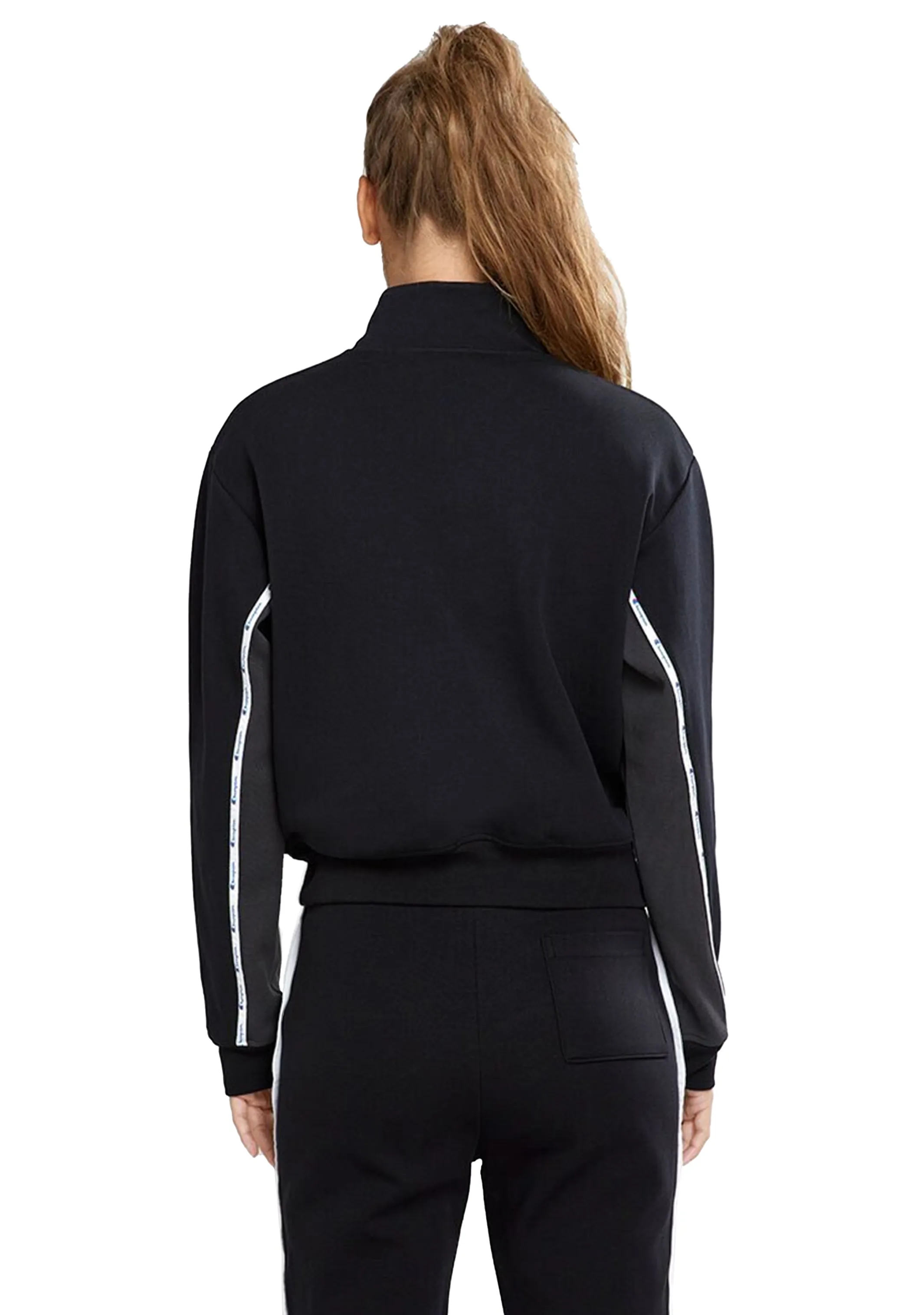 Champion Womens Rochester Quarter Zip Crew <br> CTMTN BLK
